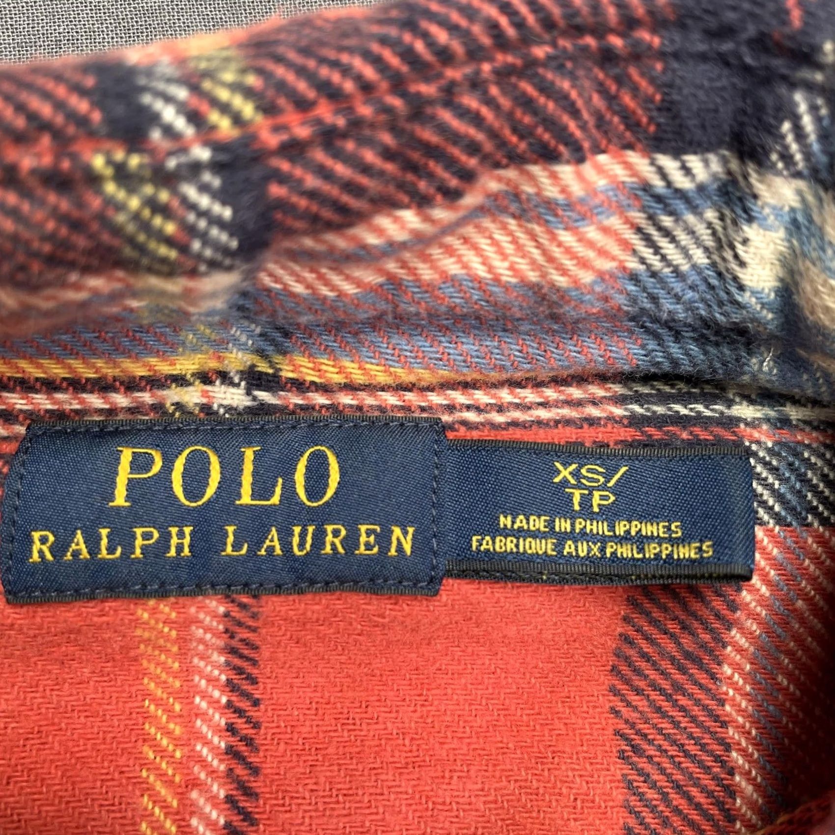 Polo Ralph Lauren Polo Ralph Lauren Shirt Mens XS Plaid Flannel Long Sleeve Suede Shooting Shirt Red Color Pattern Cotton Button-Up Casual Autumn/Winter Mens XS Size US XS / EU 42 / 0 - 2 Thumbnail