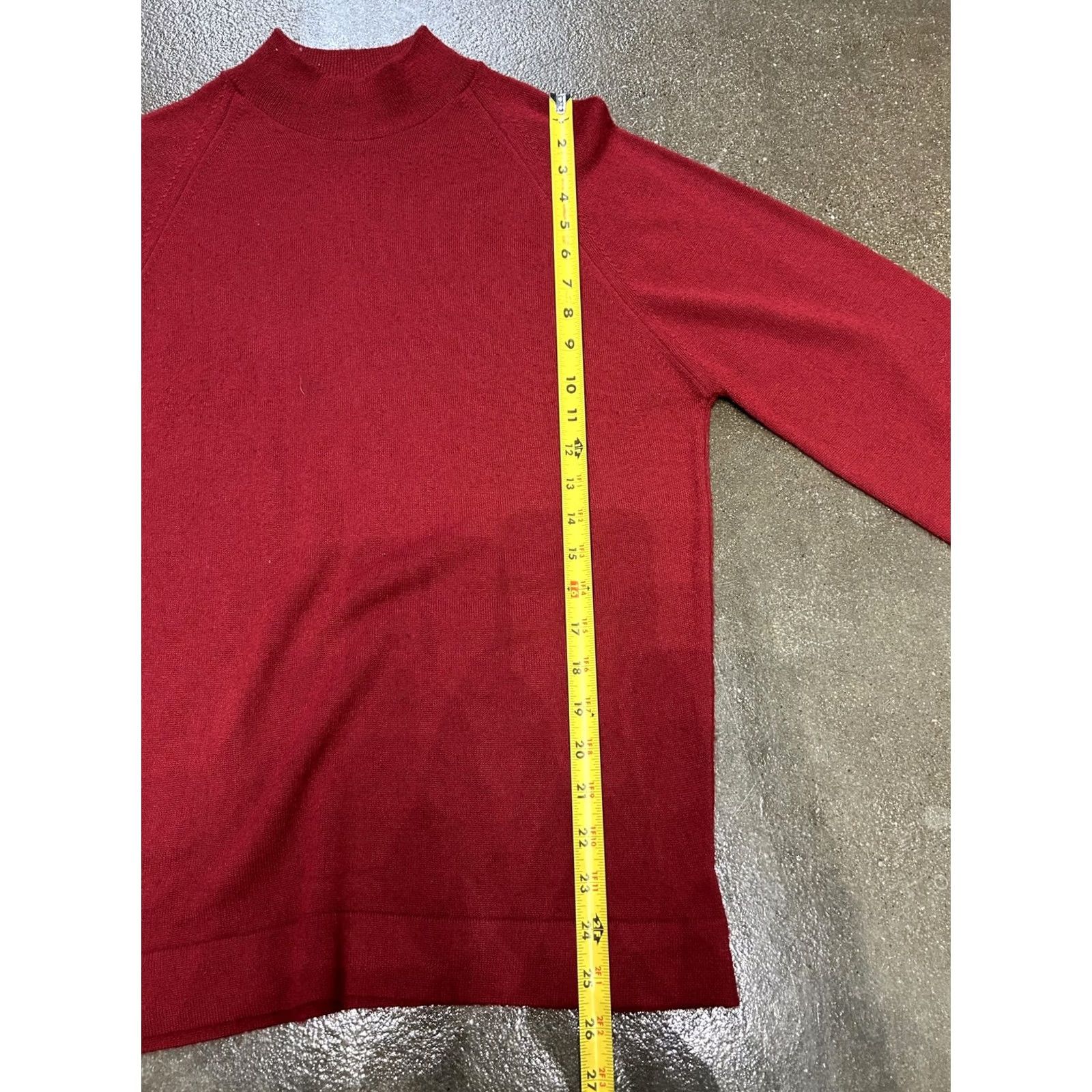 Vintage VINTAGE Puritan Sweater Mens Small Red Mock Neck Tight Knit Pullover Knit USA Size US S / EU 44-46 / 1 - 4 Thumbnail
