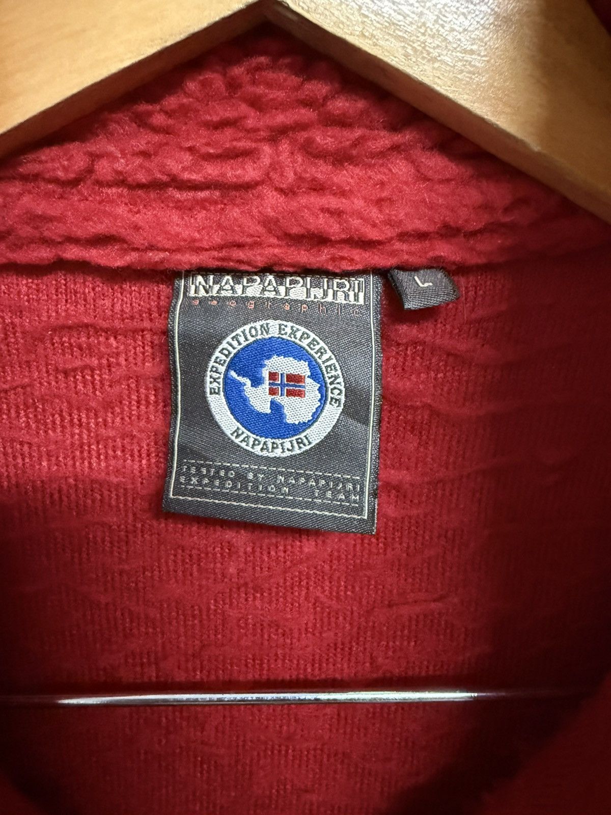 Napapijri × Vintage Vintage Napapijri Sherpa Fleece Pullover Jacket Size US L / EU 52-54 / 3 - 7 Thumbnail