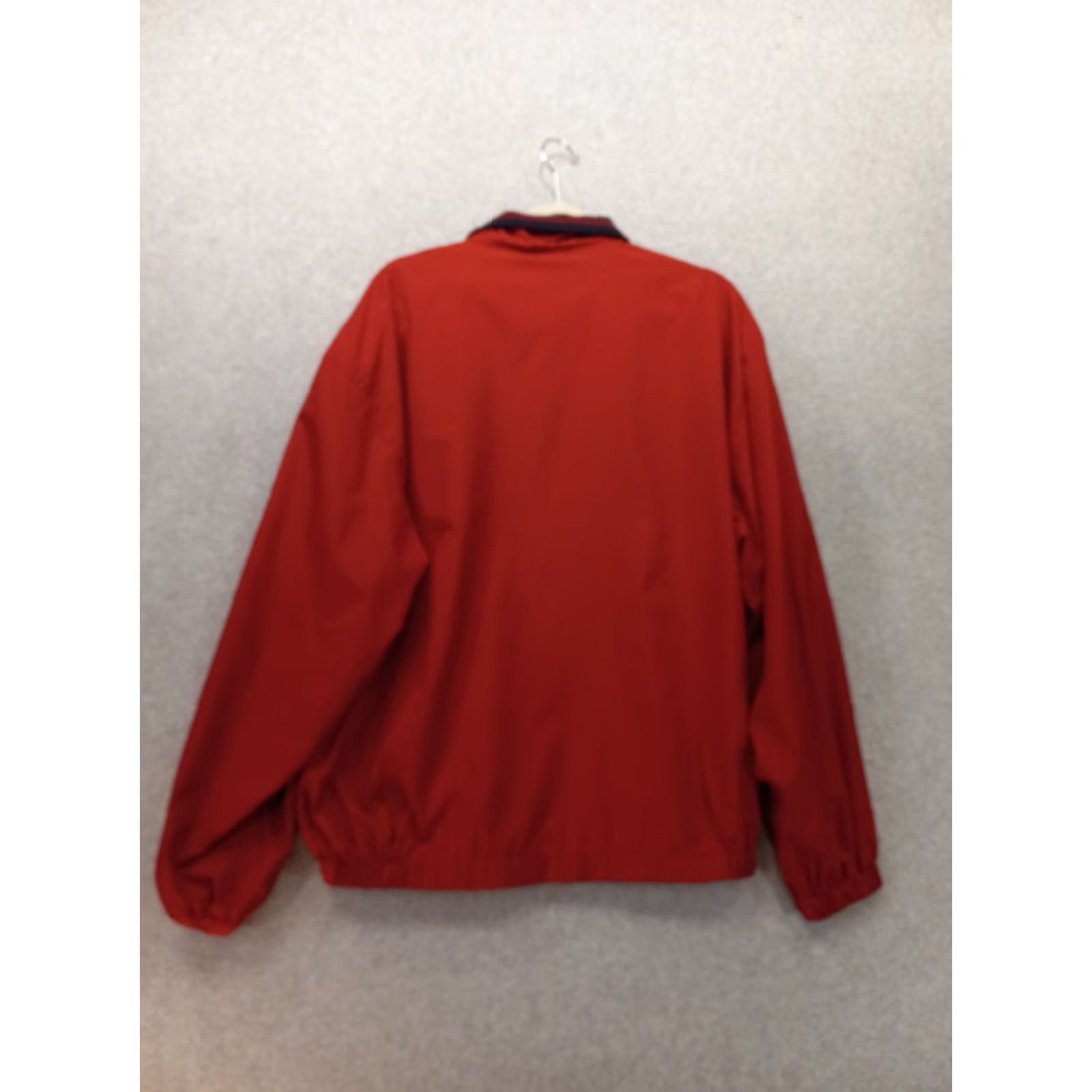 Tommy Hilfiger VINTAGE Tommy Hilfiger Men's L Windbreaker Jacket Red Polyester Golf 90s Size US L / EU 52-54 / 3 - 4 Thumbnail