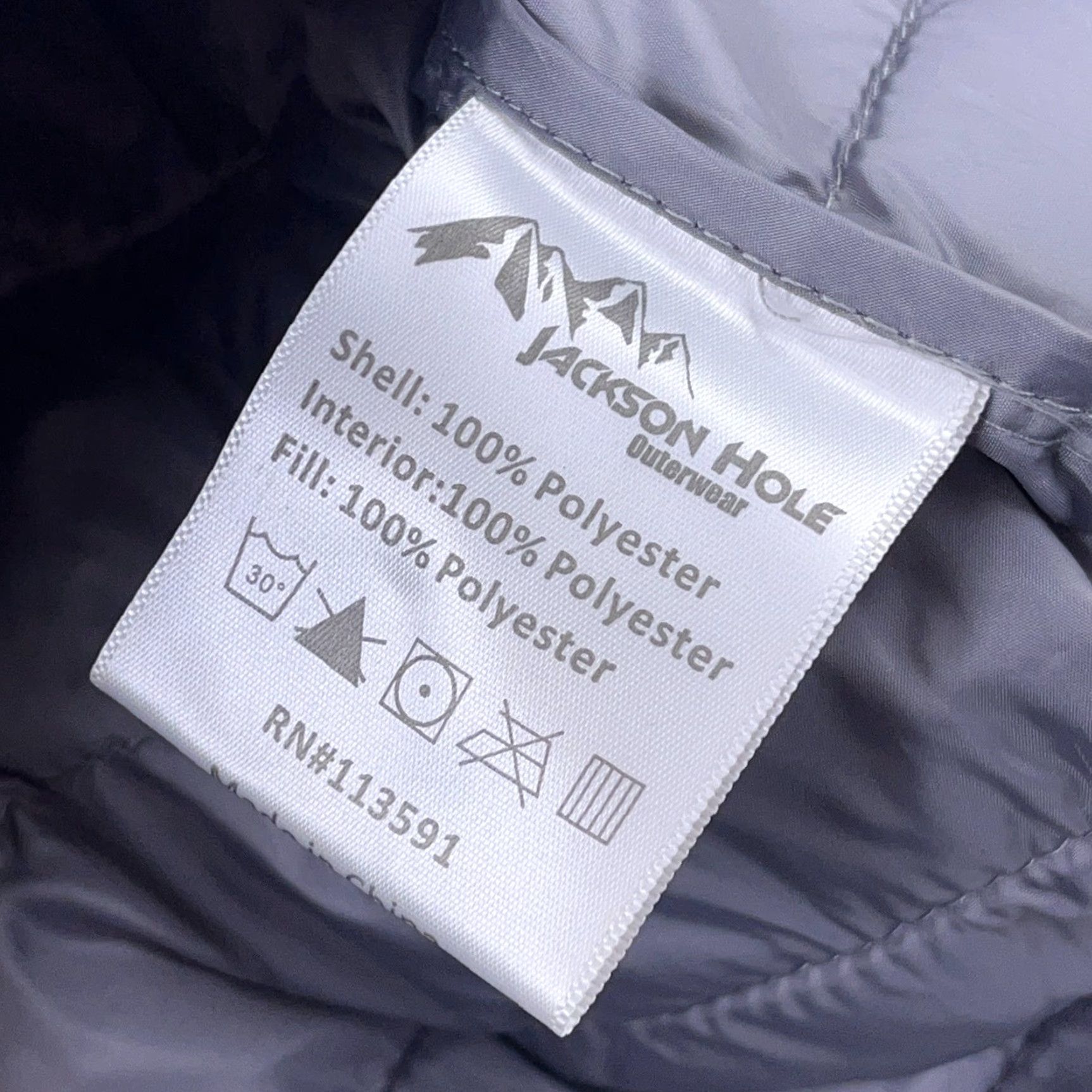Vintage Jackson Hole Puffer Jacket Men XL Gray Lightweight Performance Hiking Adult Jacket Size US XL / EU 56 / 4 - 5 Thumbnail