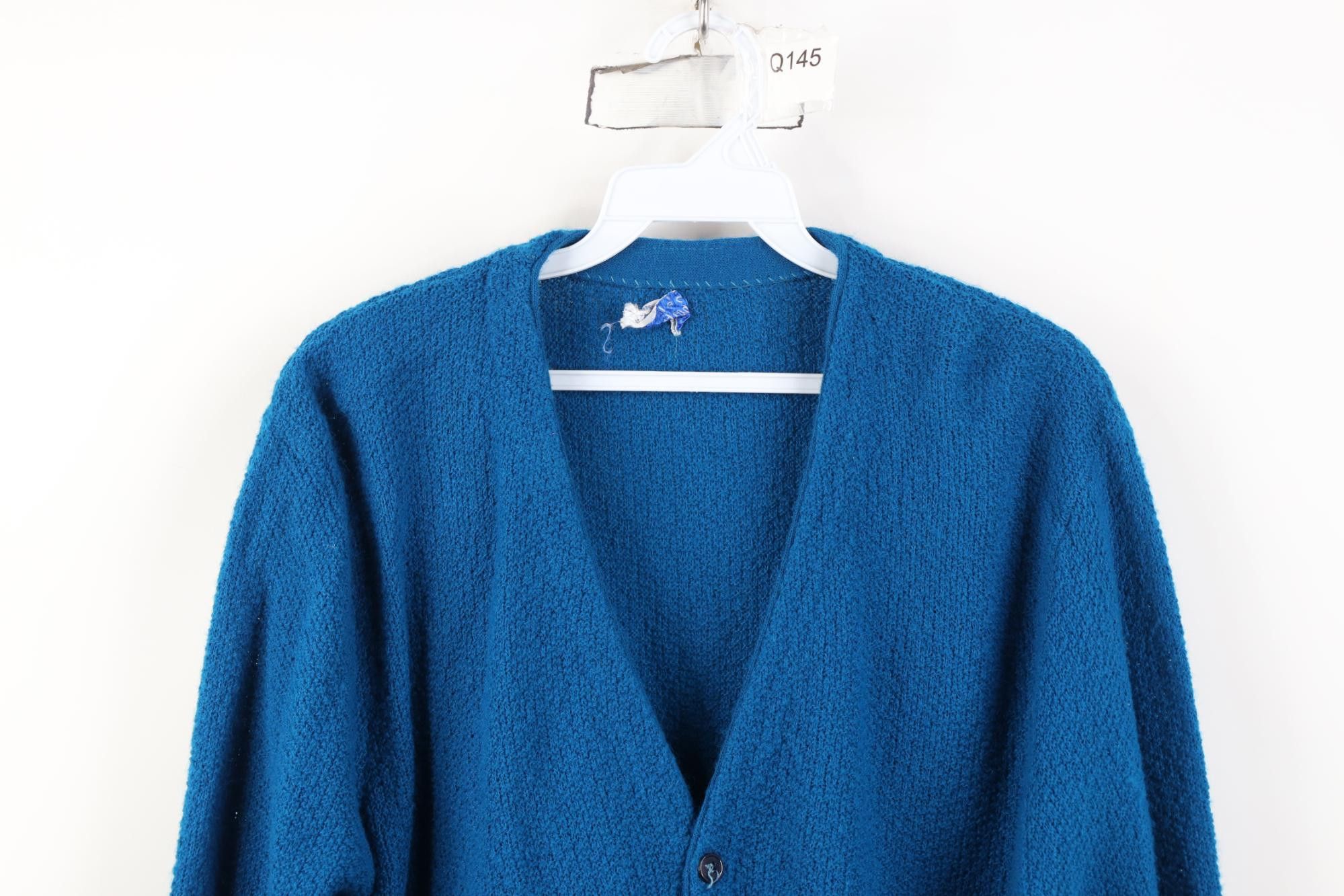 Vintage Vintage 60s Streetwear Knit Kurt Cobain Cardigan Sweater Size US M / EU 48-50 / 2 - 2 Thumbnail