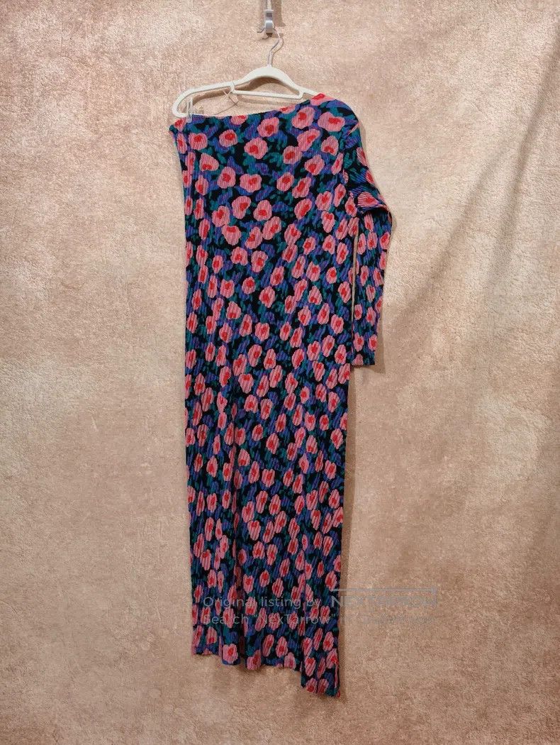 Issey Miyake Issey Miyake Main Line Floral One-Shoulder Dress Size M / US 6-8 / IT 42-44 - 5 Thumbnail