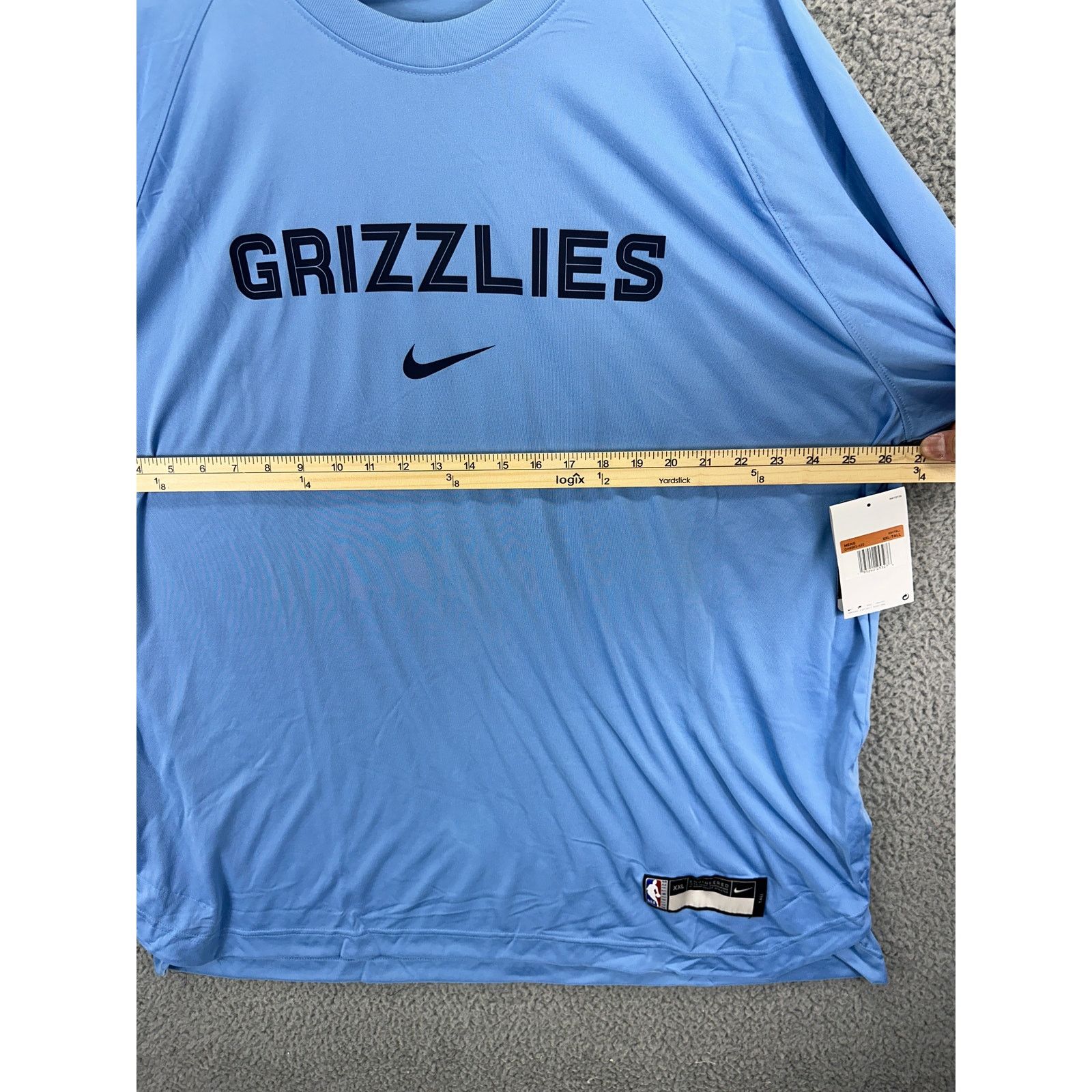 Nike Nike Memphis Grizzlies p Basketball Shirt Mens Blue 2XL Tall Size US XXL / EU 58 / 5 - 4 Thumbnail