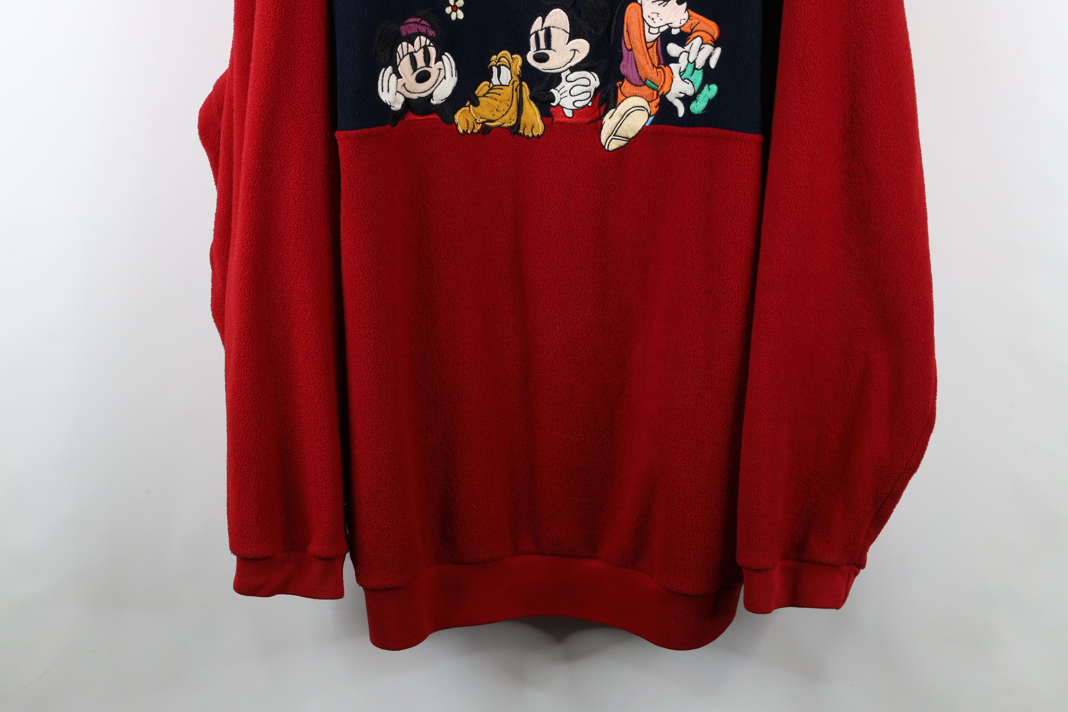 Disney × Vintage Vintage 90s Disney Mickey Mouse and Friends Fleece Sweater Size US XXL / EU 58 / 5 - 3 Thumbnail