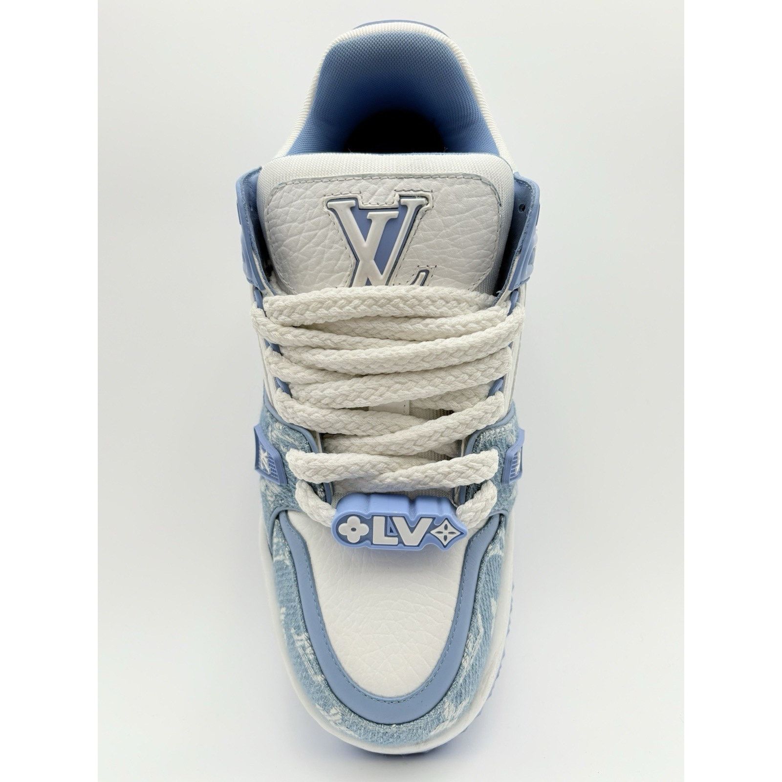 Louis Vuitton (9-9.5 US) Louis Vuitton Denim Maxi ' Blue ' | SUPER CLEAN! Size US 9 / EU 42 - 5 Thumbnail