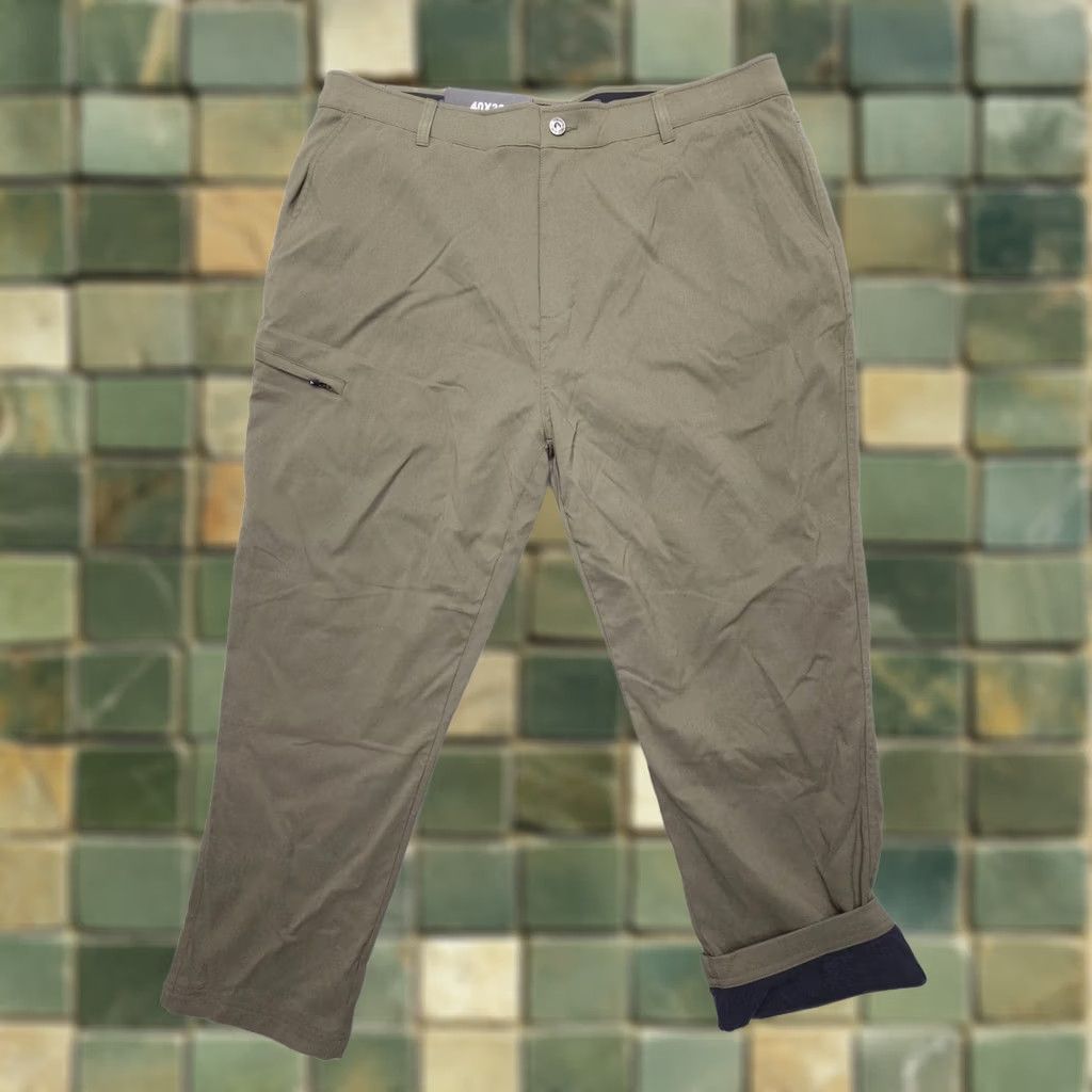 Vintage Gerry Thermal Fleece Lined Hiking Tech Pants Mens 40 x 30 Green NWT Camping Cargo Pants Mens Green Thermal Lined Hiking Tech Pants Nascent 40x30 Size US 40 / EU 56 - 1 Thumbnail