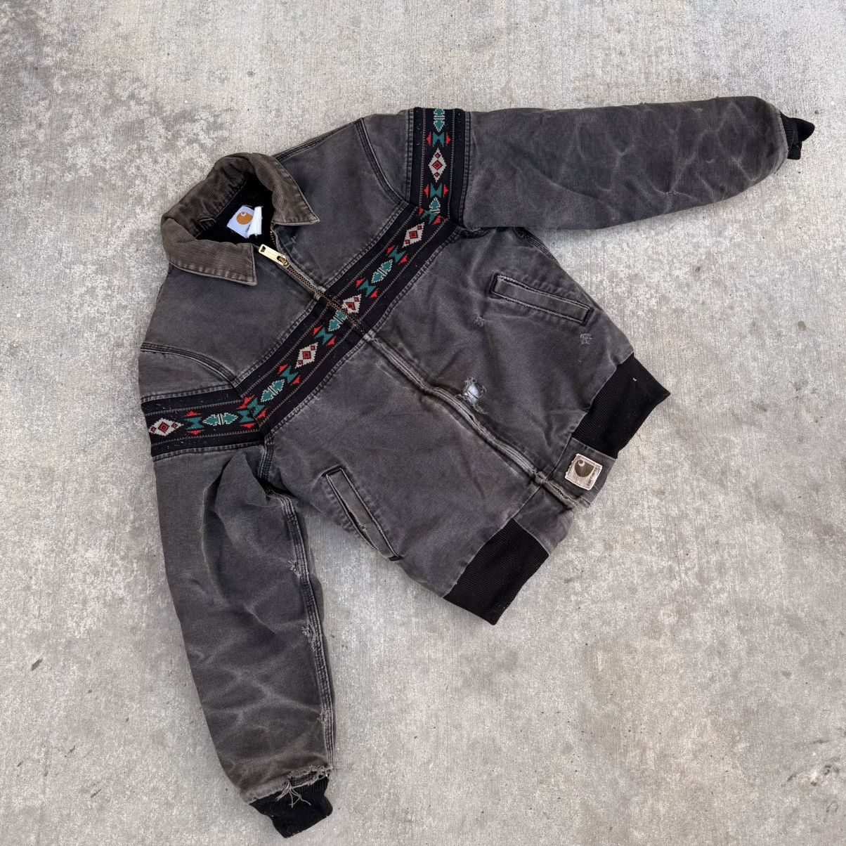 Carhartt Vintage 90s Carhartt Aztec Jacket Size US S / EU 44-46 / 1 - 2 Thumbnail