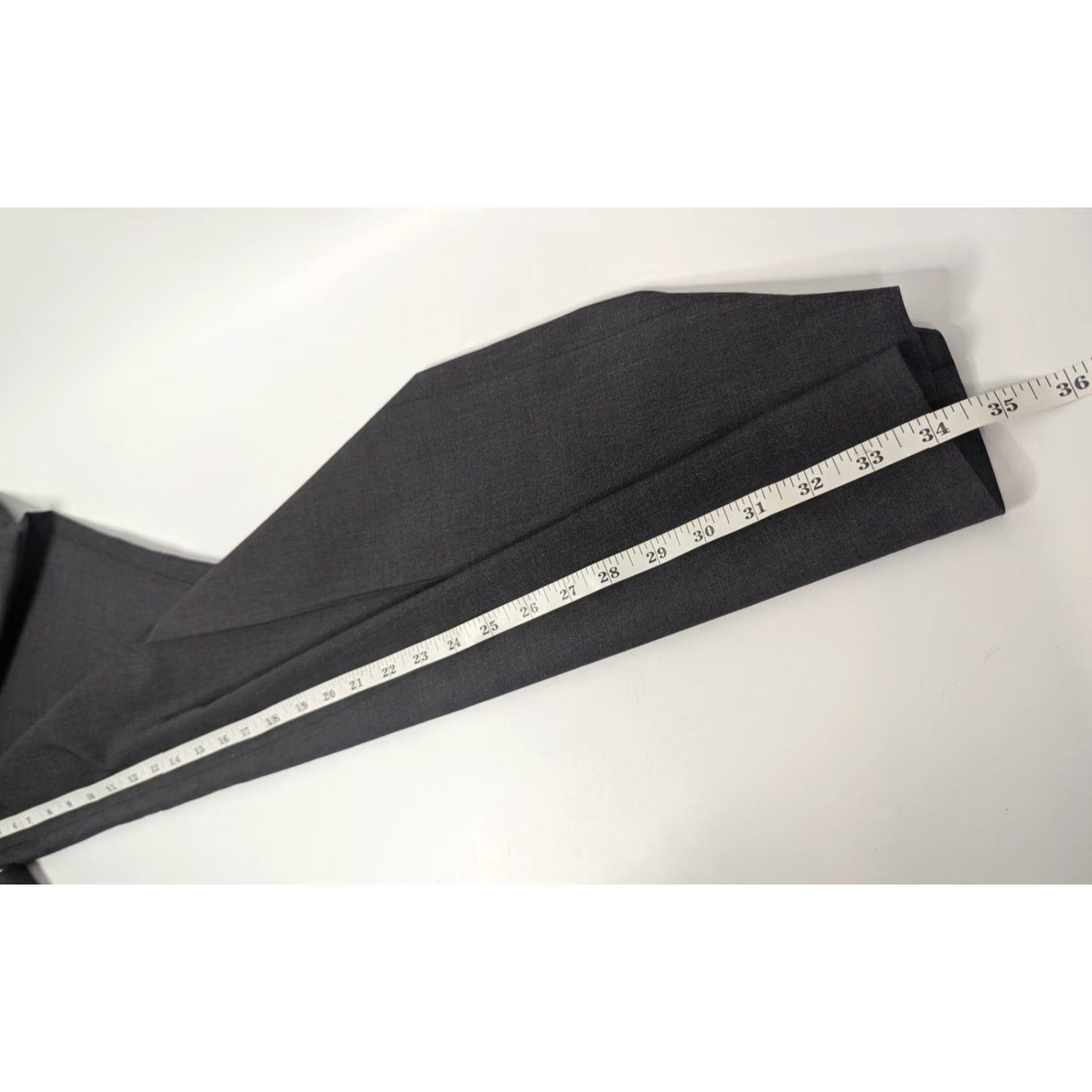 Theory Theory Mens Pants Dress Pants Black Grey 38 Wool Blend Tapered Regular Inseam 34 Mens Suiting Size 38R - 6 Thumbnail