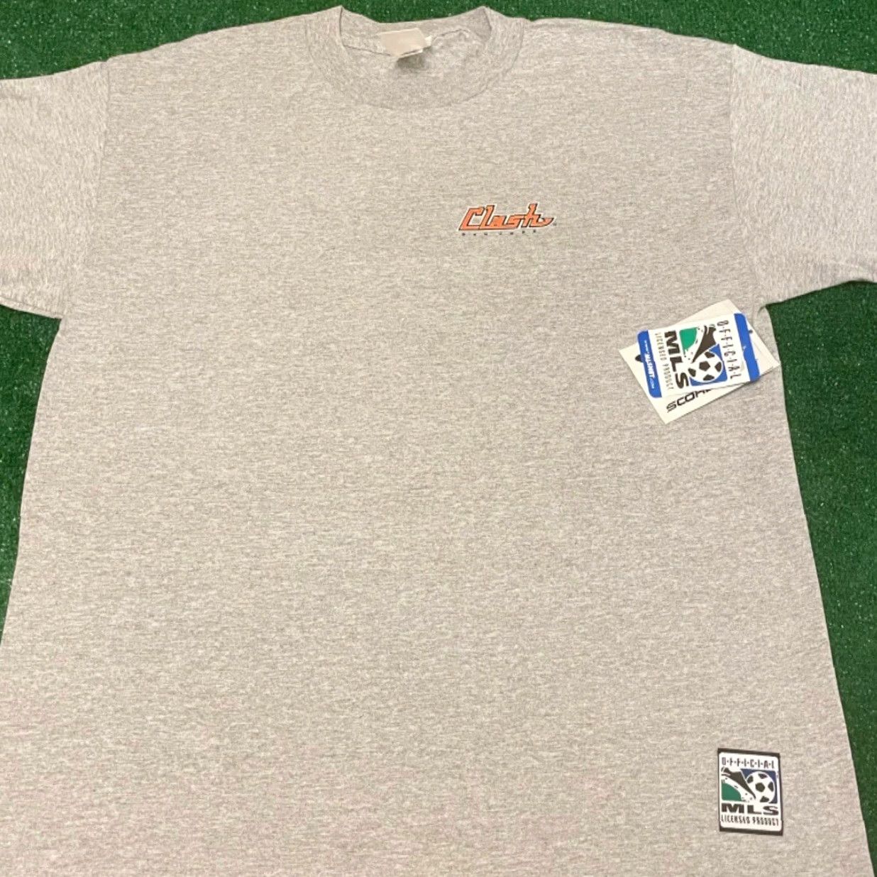 Vintage VINTAGE 90s San Jose Clash MLS Soccer Football VTG Shirt Mens XL Gray NWT Mens 90s Sports T-Shirt Size US XL / EU 56 / 4 - 2 Thumbnail