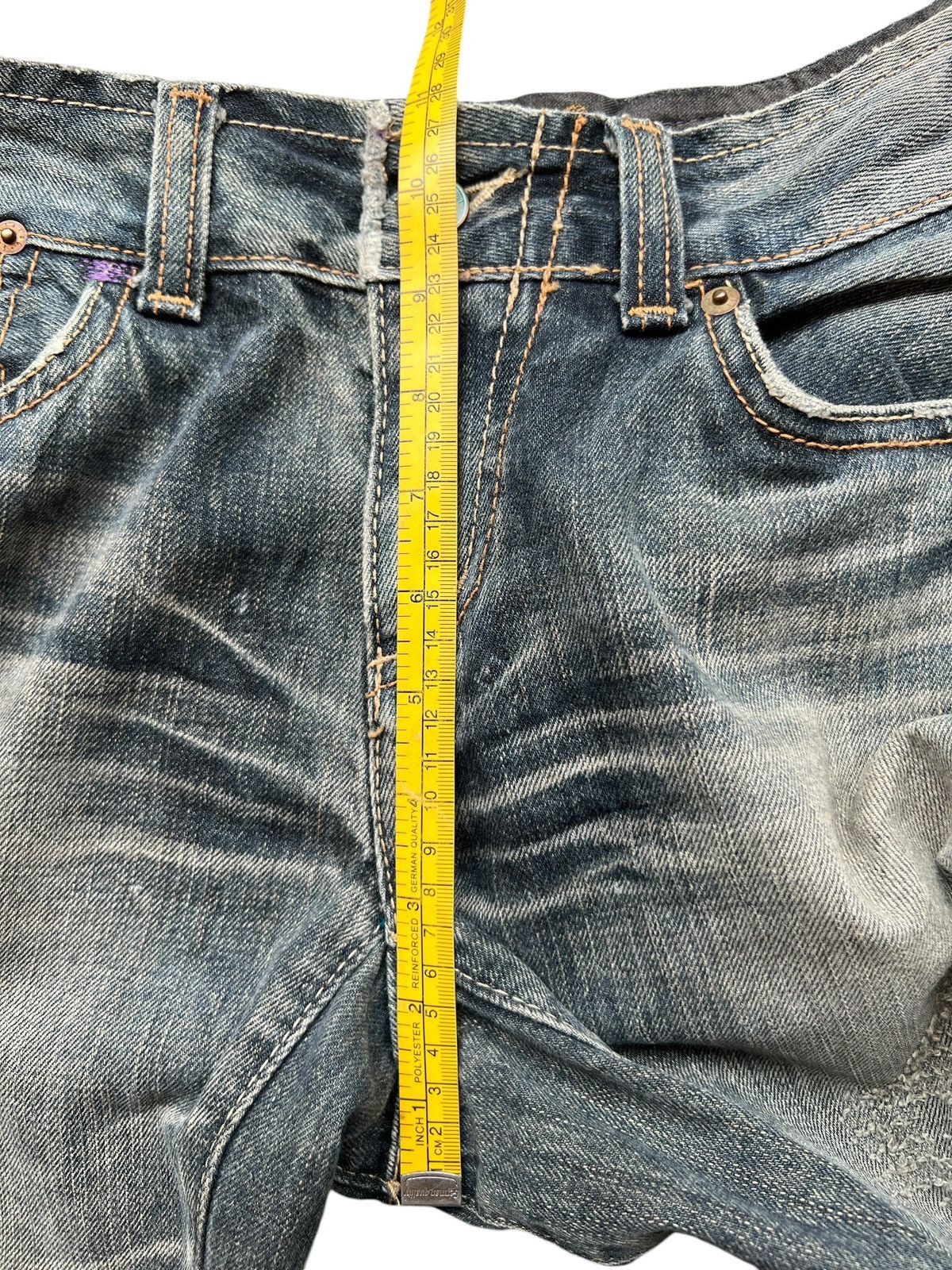 Edwin Edwin Vienus Distressed Bootcut Denim Flare Jeans 31x34 Size US 31 - 13 Thumbnail