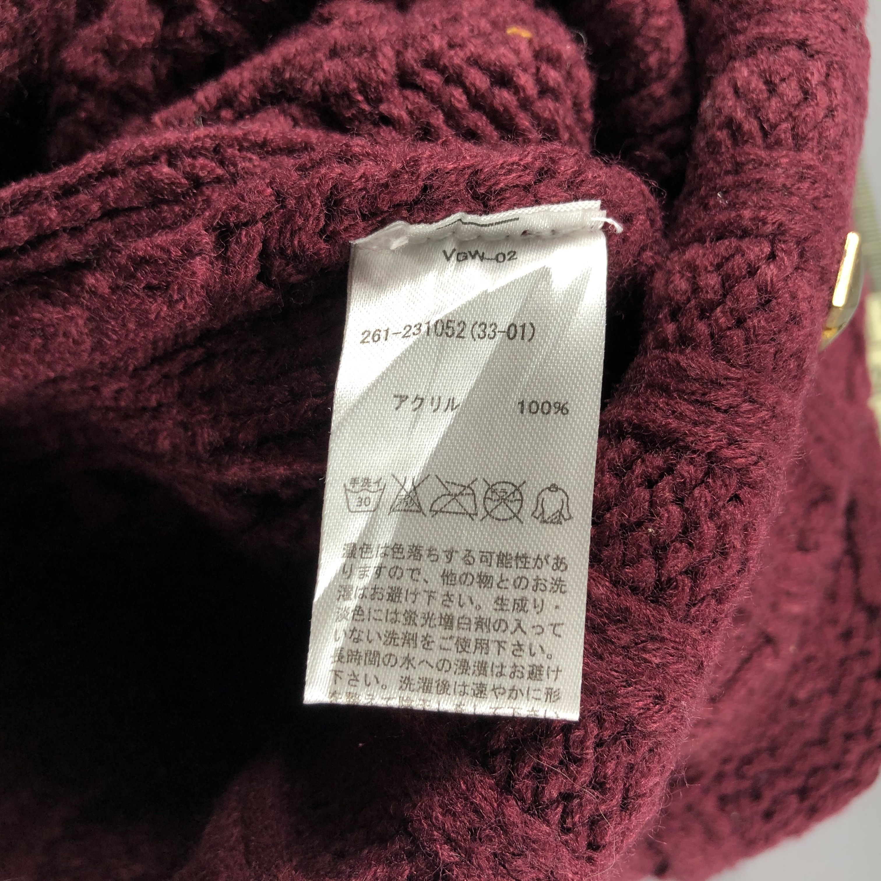 Japanese Brand × Vintage Unknown Spike Cable Knit Beanie Snow Hat Snow Cap -D370 Size ONE SIZE - 5 Thumbnail