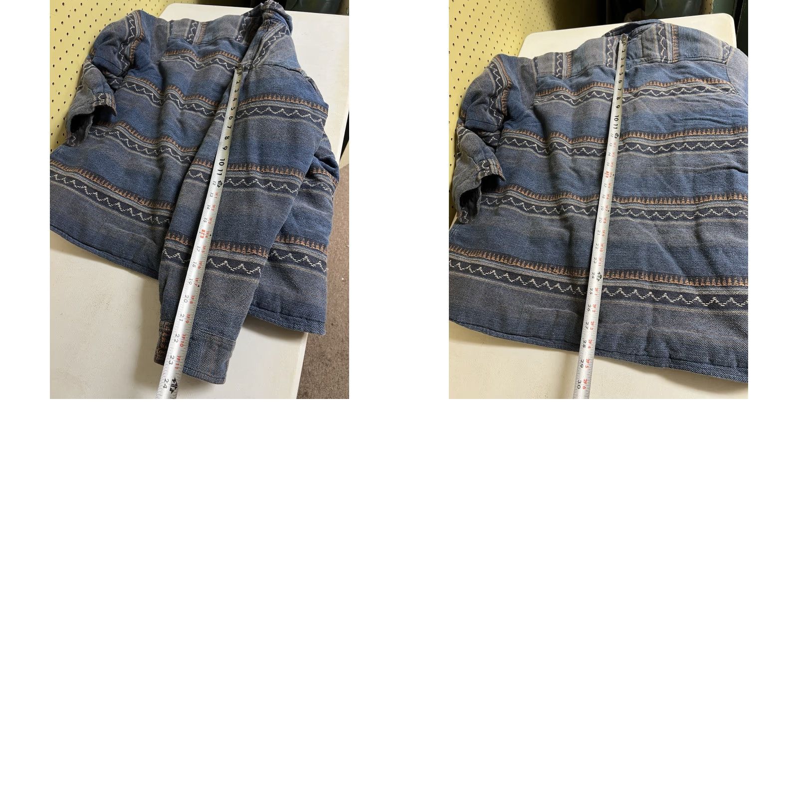 Vintage VINTAGE Grit Iron Workwear Shacket Jacket Men L Blue Aztec Southwest Sherpa Size US L / EU 52-54 / 3 - 9 Thumbnail