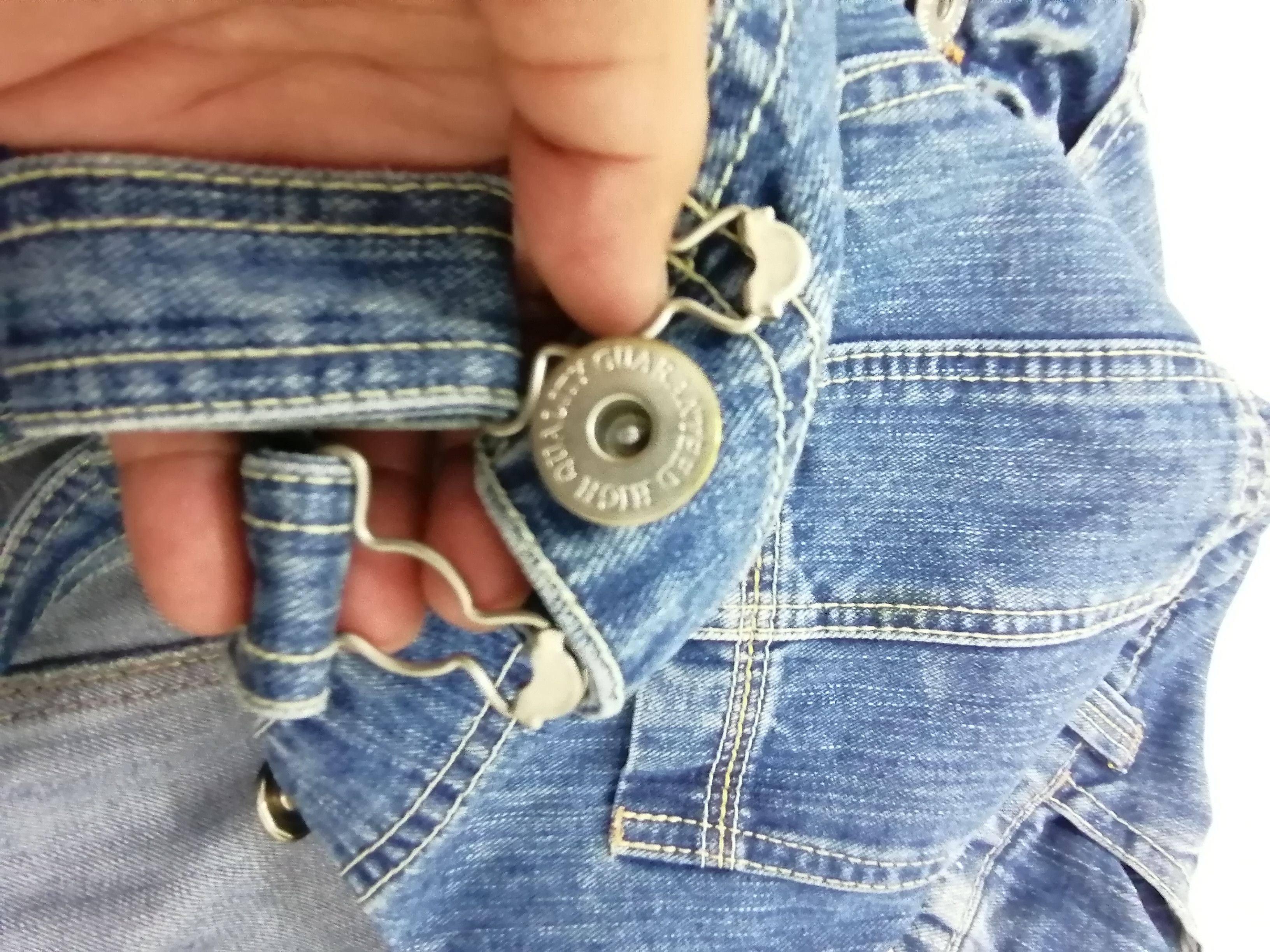 Japanese Brand Bluntly Japanese Overall Patch Denim Size US 33 - 19 Thumbnail