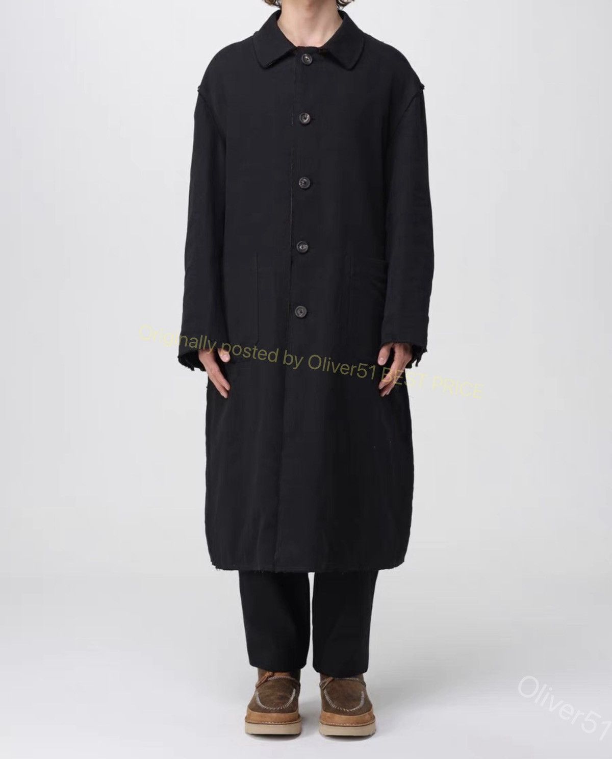 Ziggy Chen Ziggy Chen 23AW wool ochre‑yellow striped coat YYYY17/2610 Size US S / EU 44-46 / 1 - 4 Thumbnail