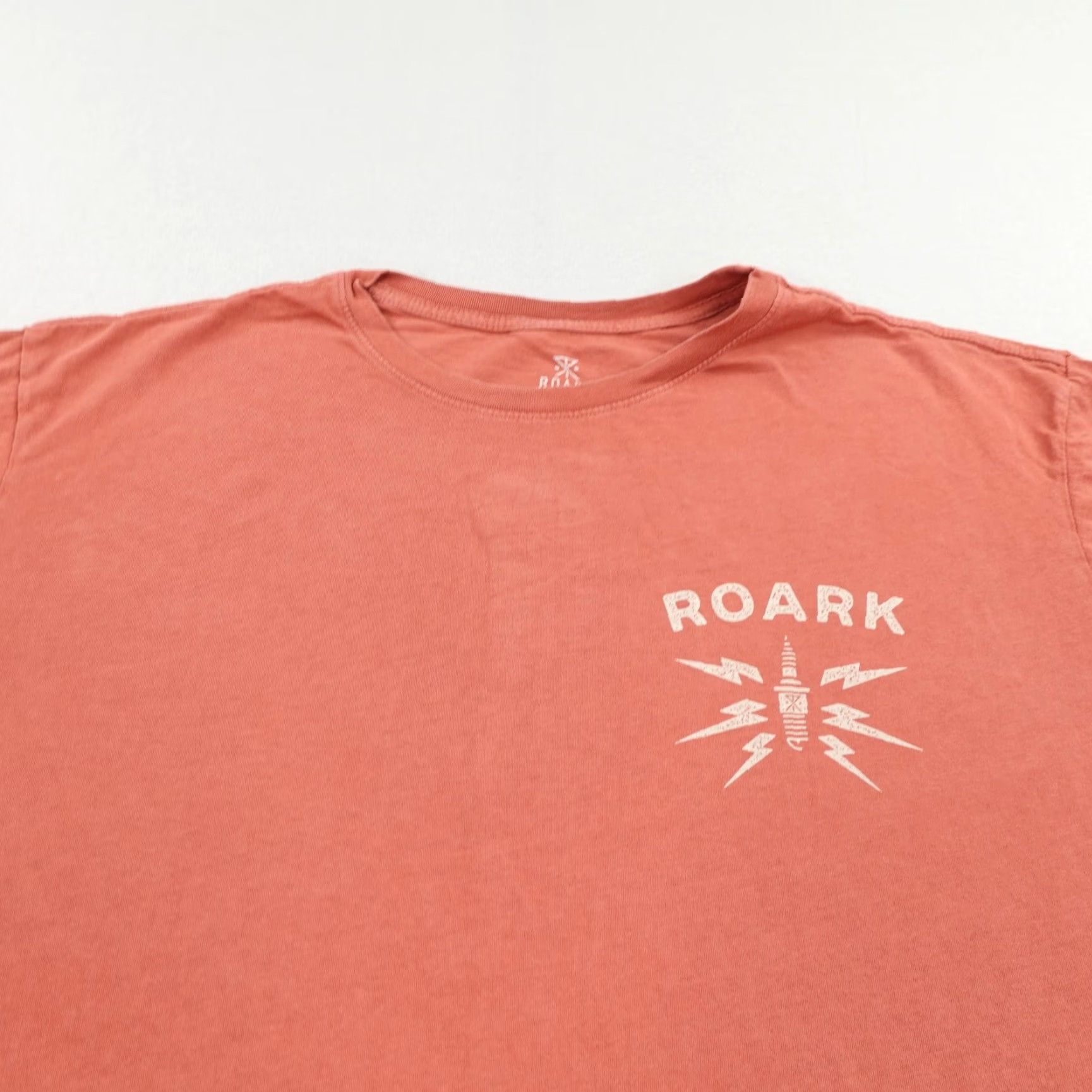 Roark Roark Mens T-Shirt XL Orange Outdoor Graphic Camping Hiking Short Sleeve Tee Size US XL / EU 56 / 4 - 2 Thumbnail