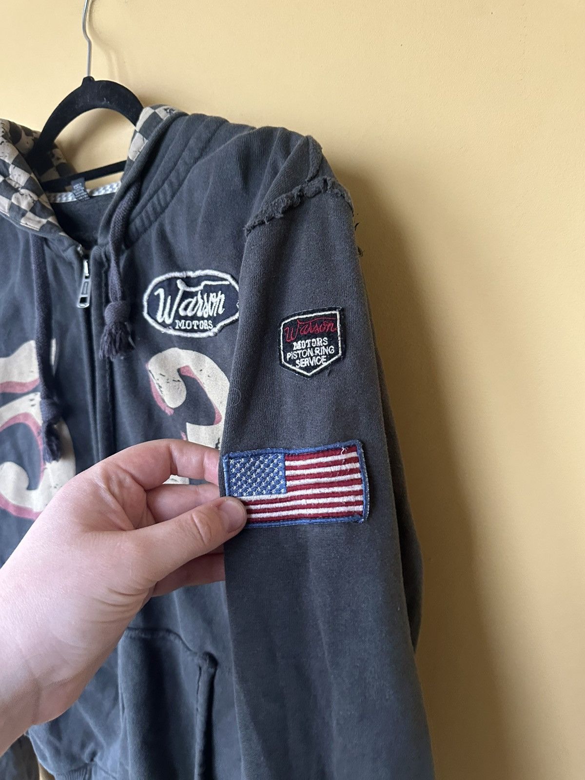 Vintage Vintage Carbon Hoodie By Warson Motors Size US XL / EU 56 / 4 - 8 Thumbnail
