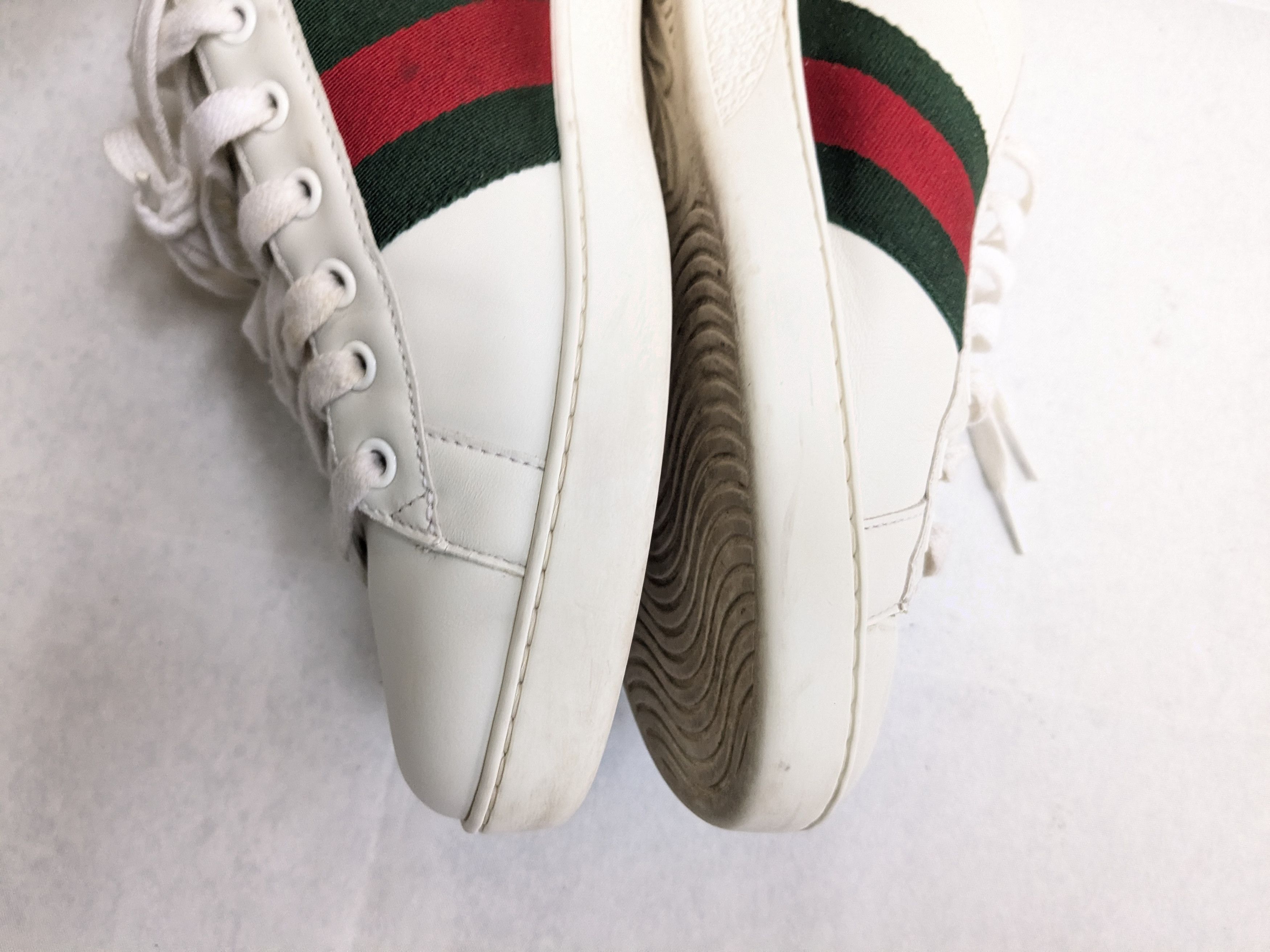 Gucci Gucci Ace Sneakers Snake White 10.5 Low Tops Leather Size US 10.5 / EU 43-44 - 10 Thumbnail