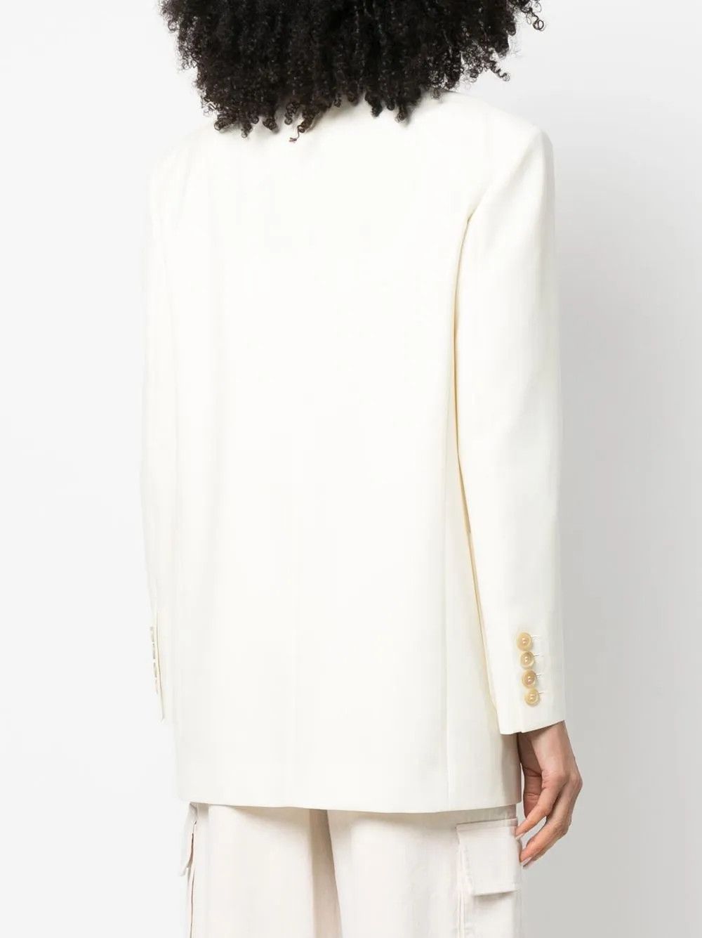 Palm Angels o1y1125 Blazer in Ivory Size S / US 4 / IT 40 - 4 Thumbnail