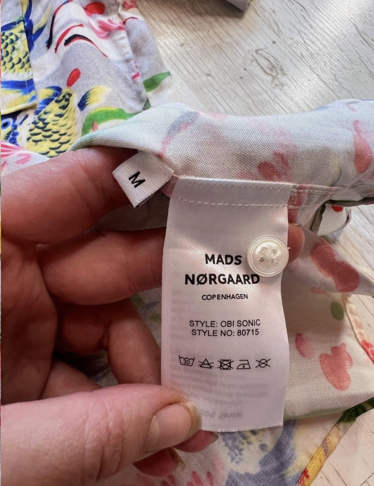 Mads Norgaard Mads Nørgaard Copenhagen Goldfish Print Shirt Size M tencel Size US M / EU 48-50 / 2 - 7 Thumbnail