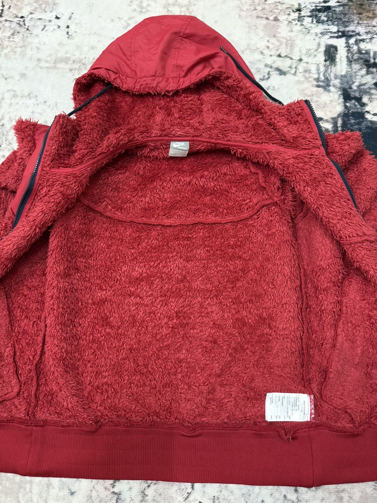 Nike Vintage Nike Shearling Fleece Sweater Hoodie Jacket Size US XS / EU 42 / 0 - 7 Thumbnail