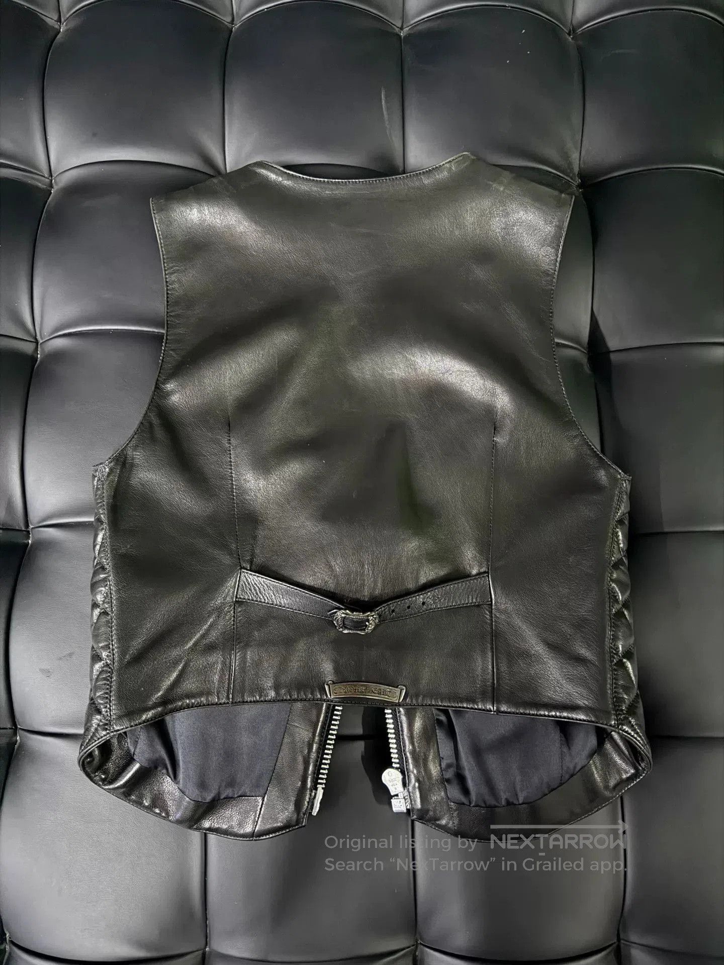 Chrome Hearts Chrome Hearts Black Leather Vest. Size US M / EU 48-50 / 2 - 2 Thumbnail