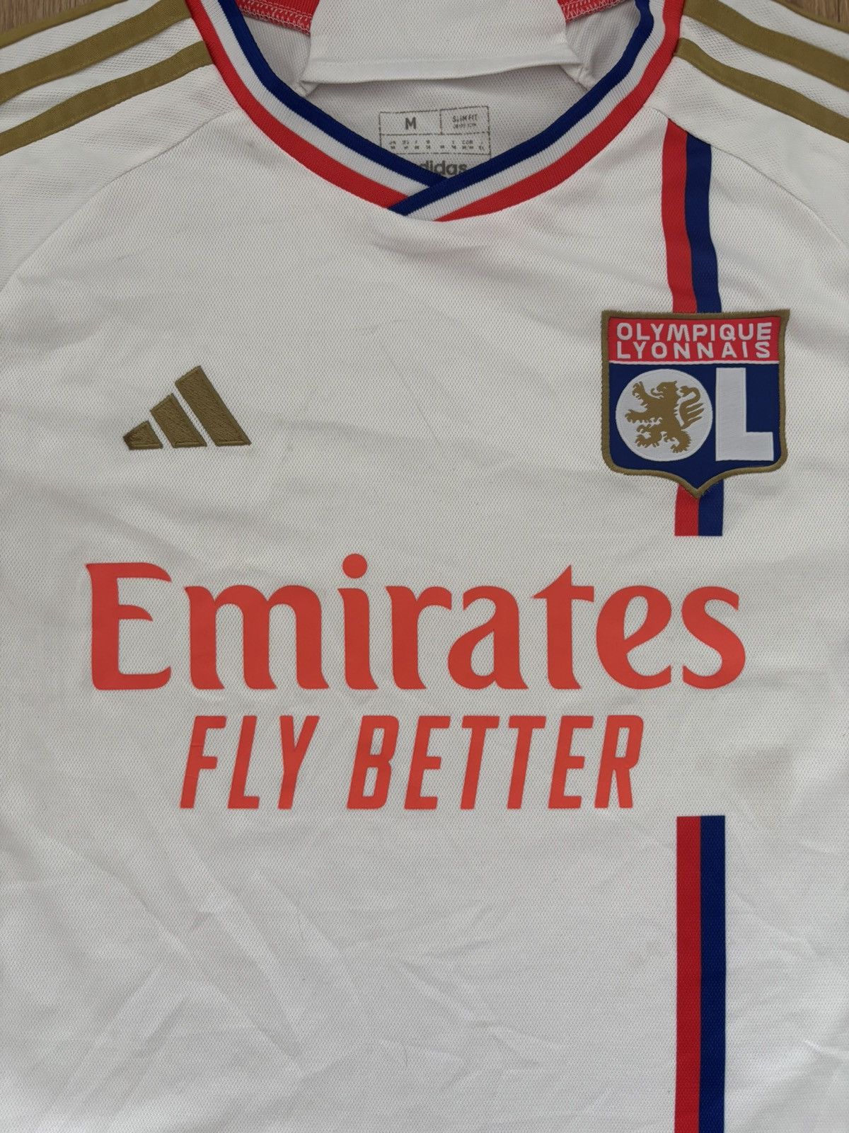 Adidas Adidas Olympique Lyon Home Jersey 22/23 Size US M / EU 48-50 / 2 - 2 Thumbnail