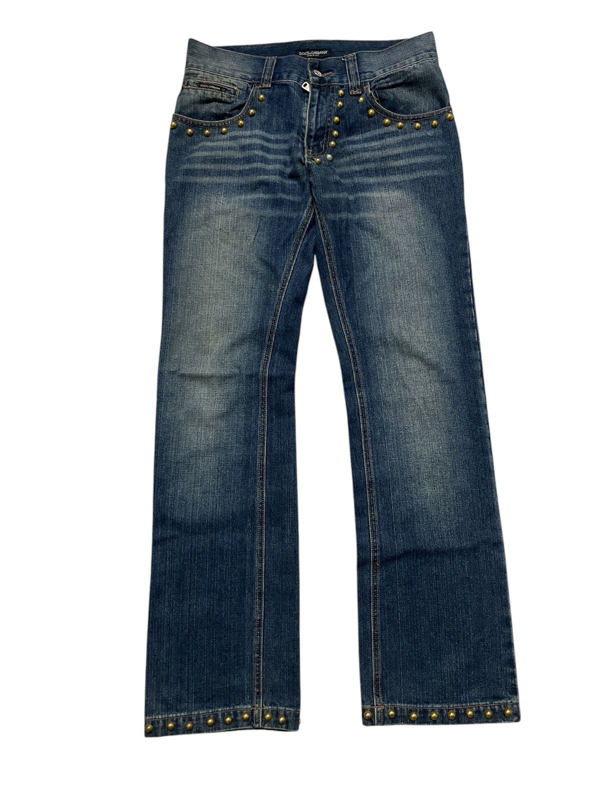 Dolce & Gabbana Dolce & Gabbana Denime Studded Design Size US 32 / EU 48 - 2 Thumbnail