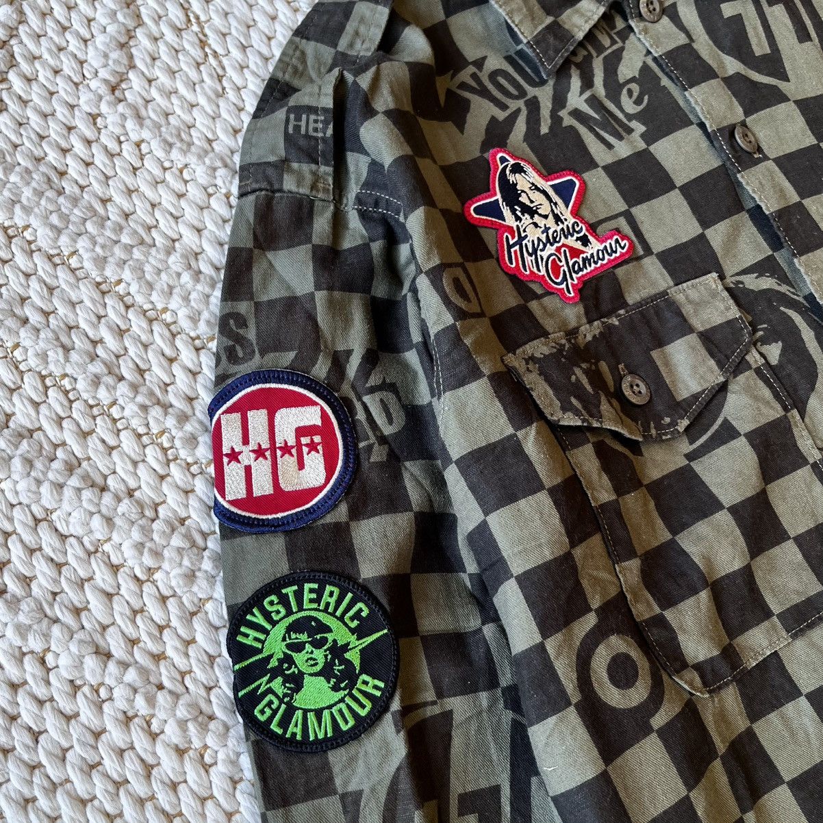 Hysteric Glamour Hysteric Glamour embroidered patch logo longsleeve shirt Size US L / EU 52-54 / 3 - 5 Thumbnail