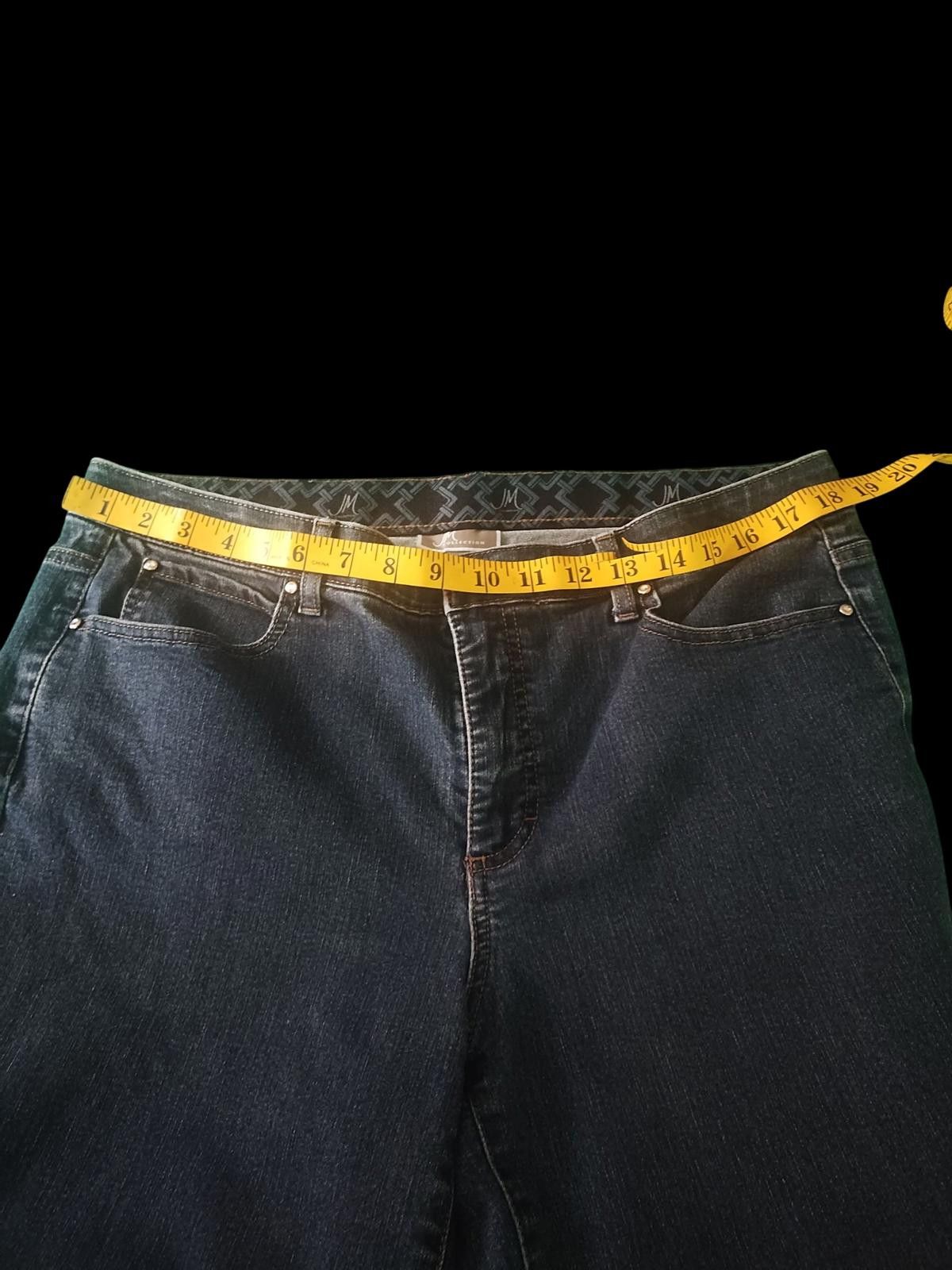Designer JM Collection Women's Denim Pants Size 14 Size 36" / US 14 / IT 50 - 6 Thumbnail