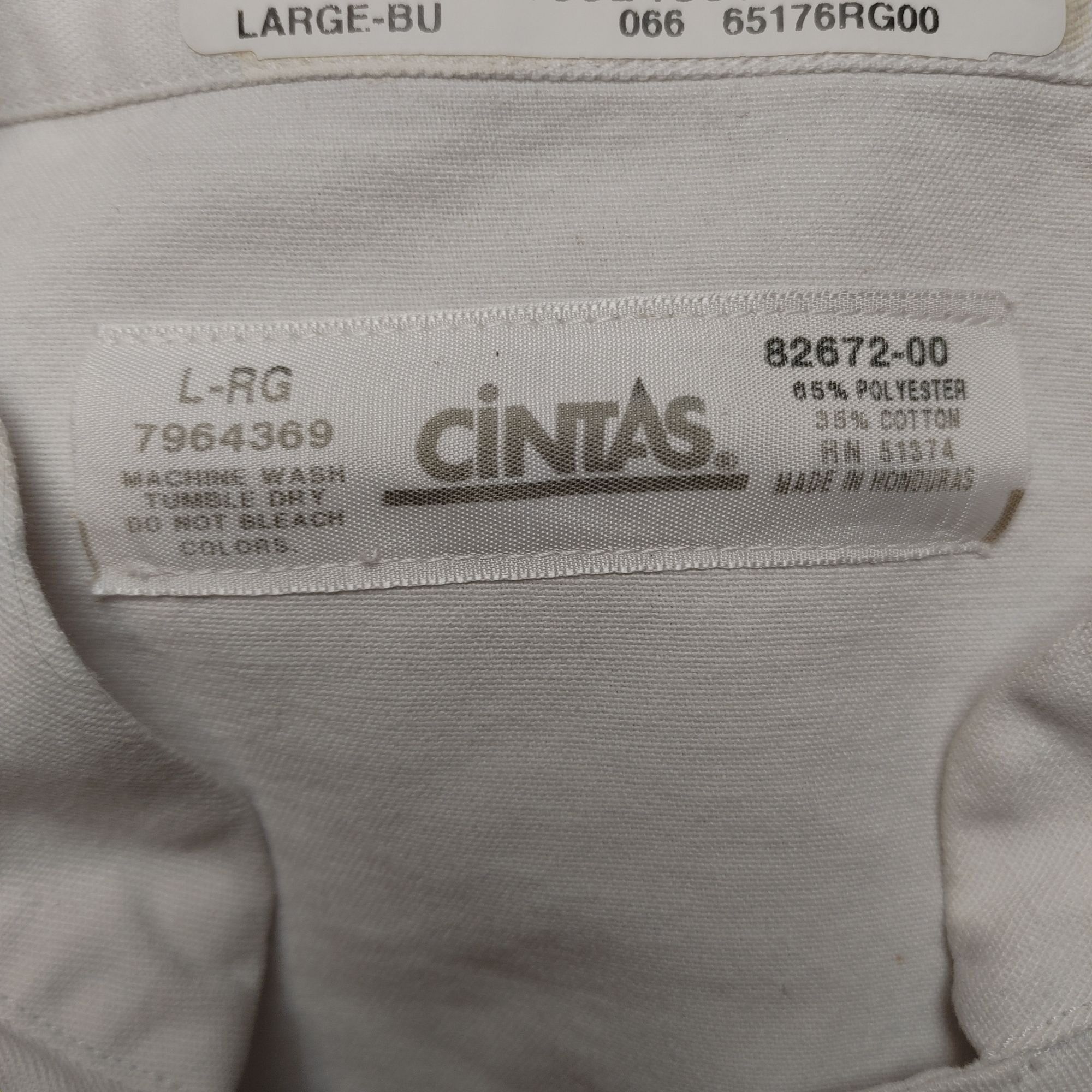 Cintas Cintas Men's White Chef's Jacket Uniform Large Size US L / EU 52-54 / 3 - 3 Thumbnail
