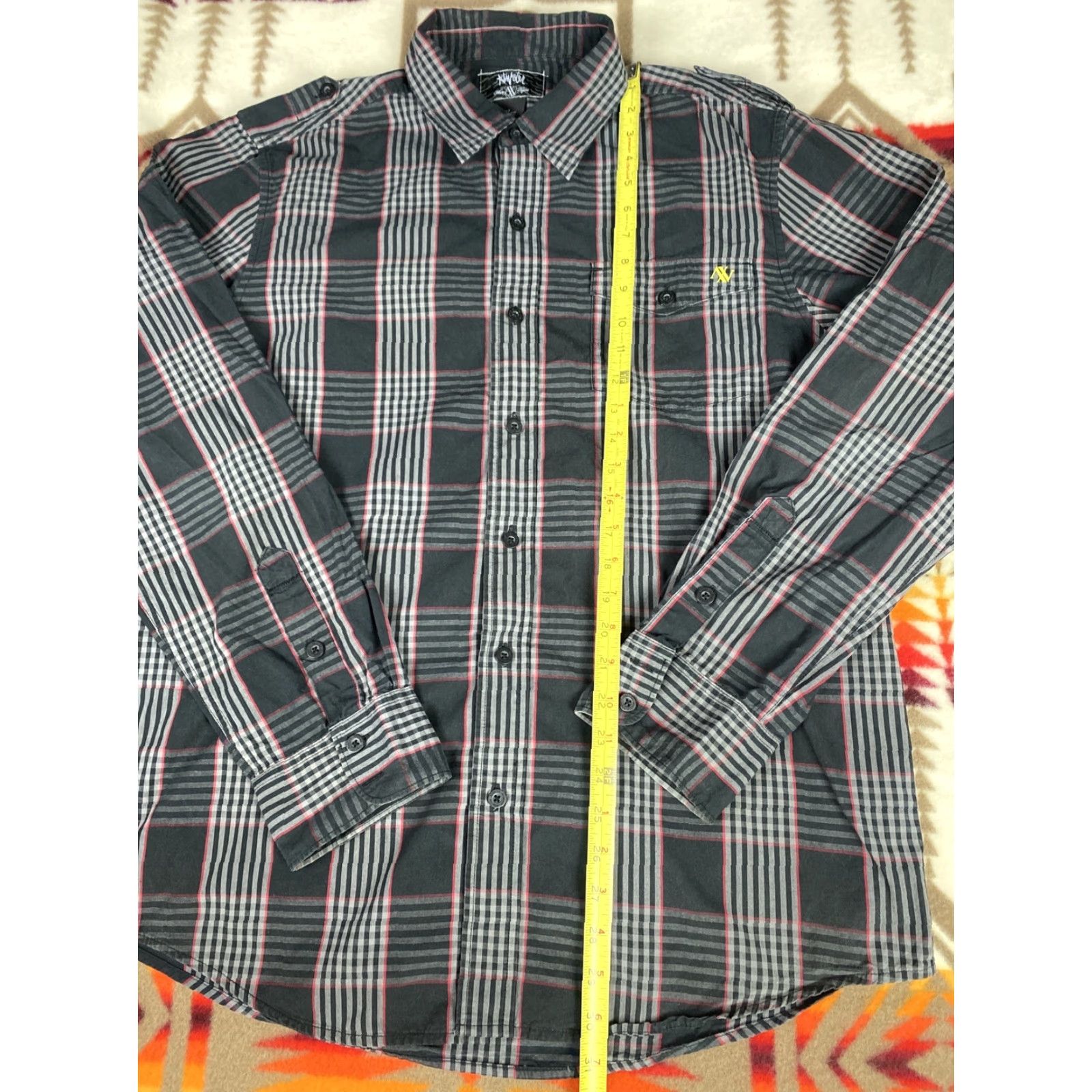 Vintage Atwater Button-Down Shirt Mens XL Plaid White Tigers Black & Gray Button Up Long Sleeve Classic Shirt Size US XL / EU 56 / 4 - 4 Thumbnail