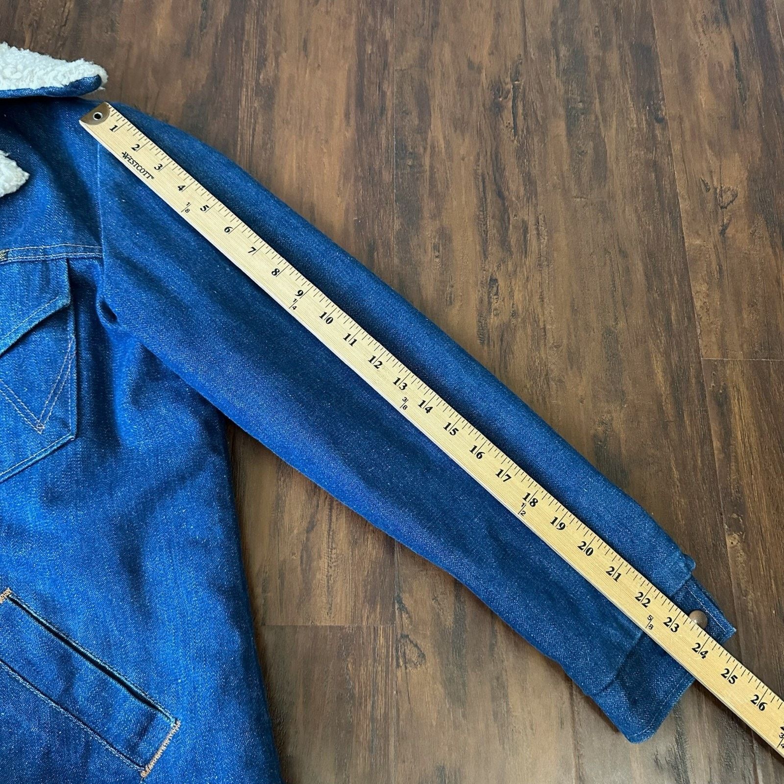 Wrangler VINTAGE WRANGLER Wrange Coat Jacket Sherpa Lined Western 70s Size US S / EU 44-46 / 1 - 14 Thumbnail