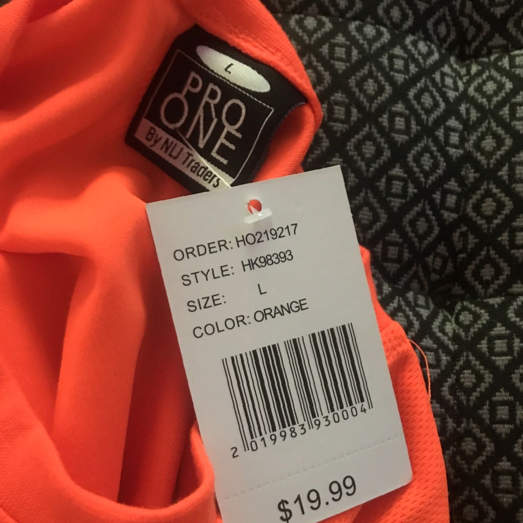 Vintage NLJ Traders Pro One Mens Long Sleeve Orange Shirt L Size US L / EU 52-54 / 3 - 3 Thumbnail