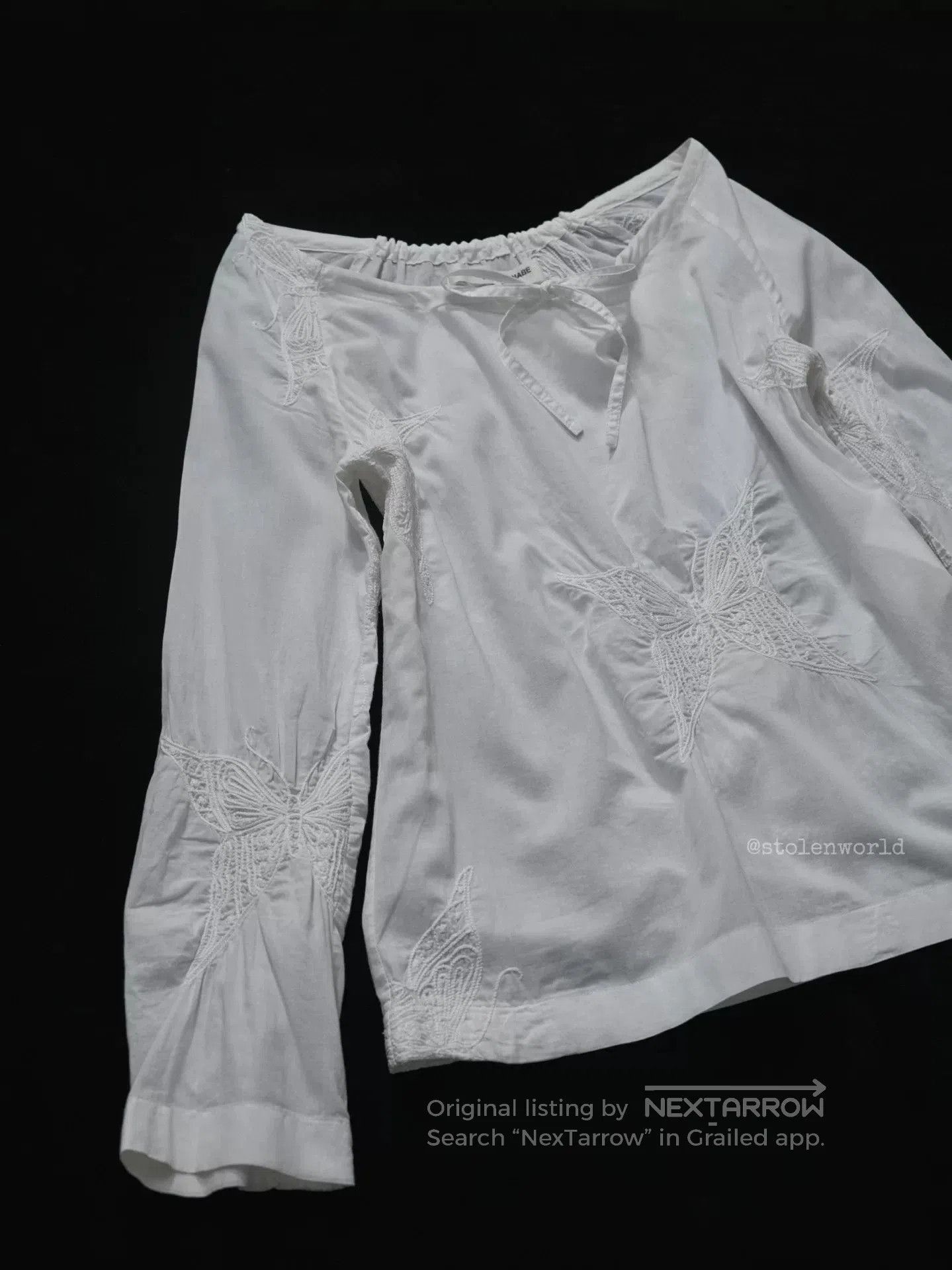Junya Watanabe Junya Watanabe Butterfly Embroidered Top. Size S / US 4 / IT 40 - 2 Thumbnail