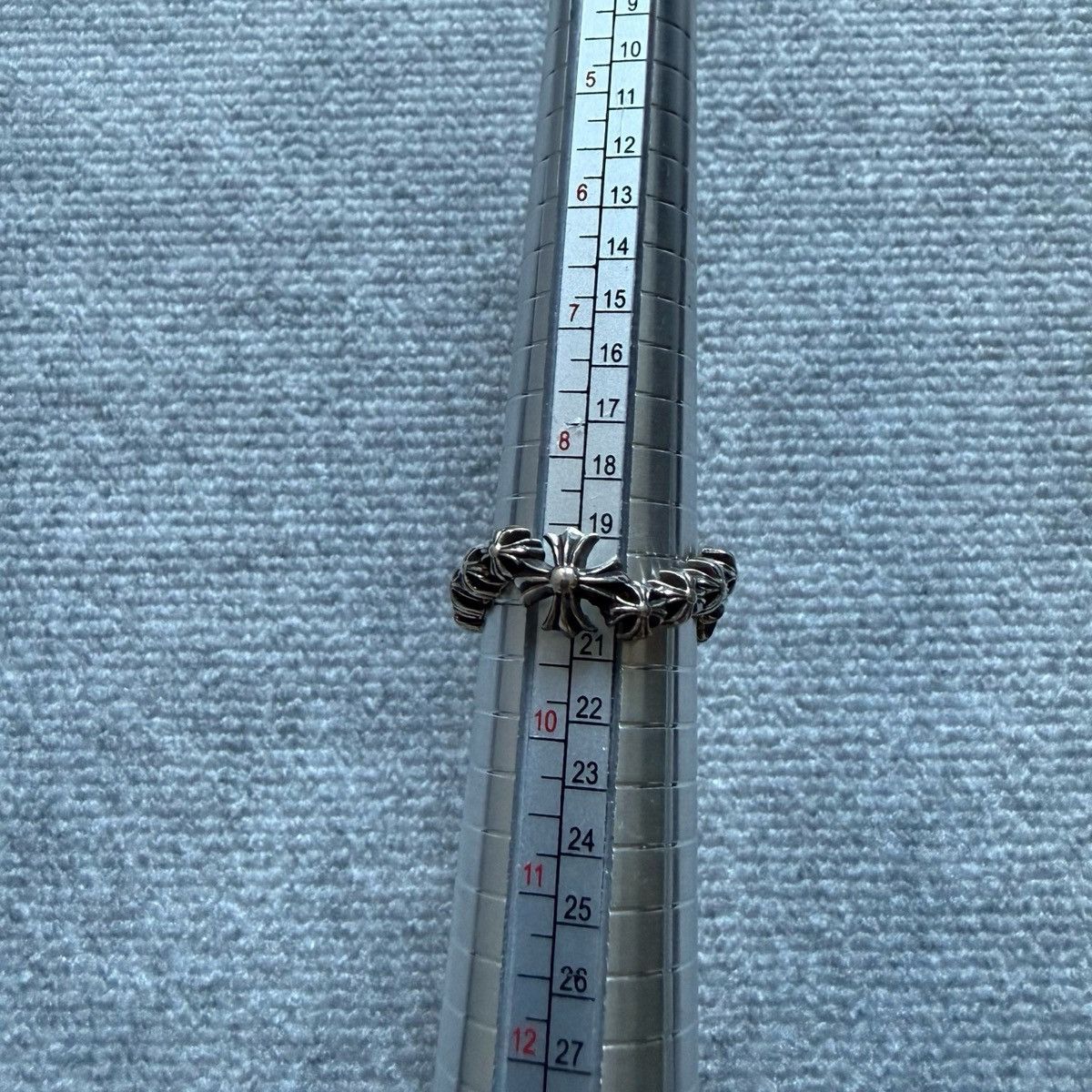 Chrome Hearts Chrome Hearts tiny plus cross ring 9mm Size ONE SIZE - 3 Thumbnail