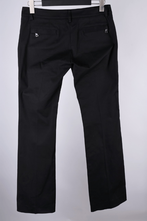 Balmain Women's Balmain Black Biker Zip Pocket Trousers Size W33 L34 Size 33" - 2 Thumbnail