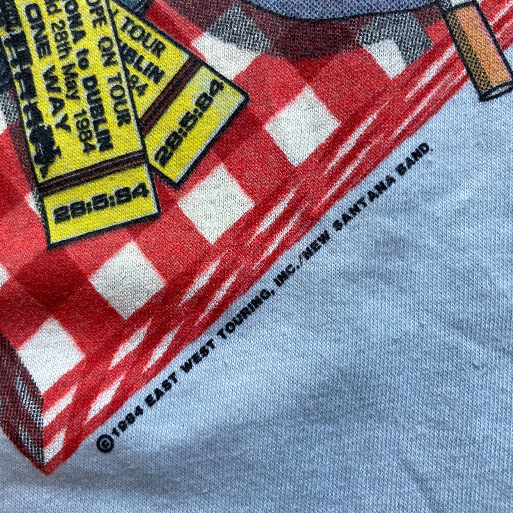 Other Vintage 1984 Bob Dylan / Santana European Tour T-Shirt Winte Size US M / EU 48-50 / 2 - 6 Thumbnail