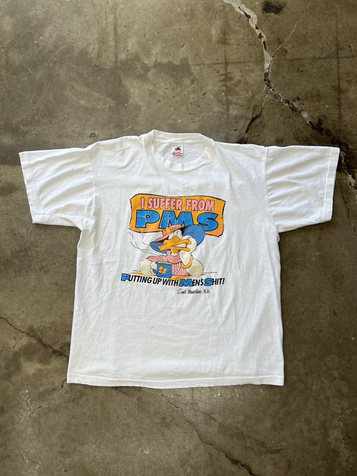 Vintage Vintage 1990 PMS Putting Up With Men's Sh!T Tee XL Size US XL / EU 56 / 4 - 2 Thumbnail