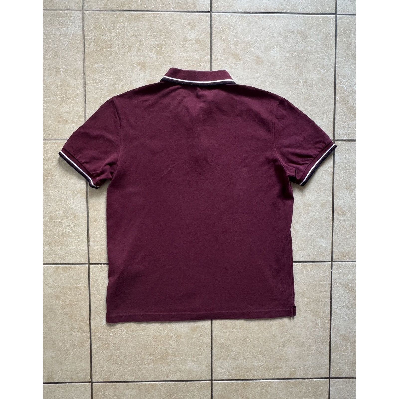 Prada Vintage Prada Linea Rossa Red Tab Tipped Polo Shirt Size US M / EU 48-50 / 2 - 9 Thumbnail