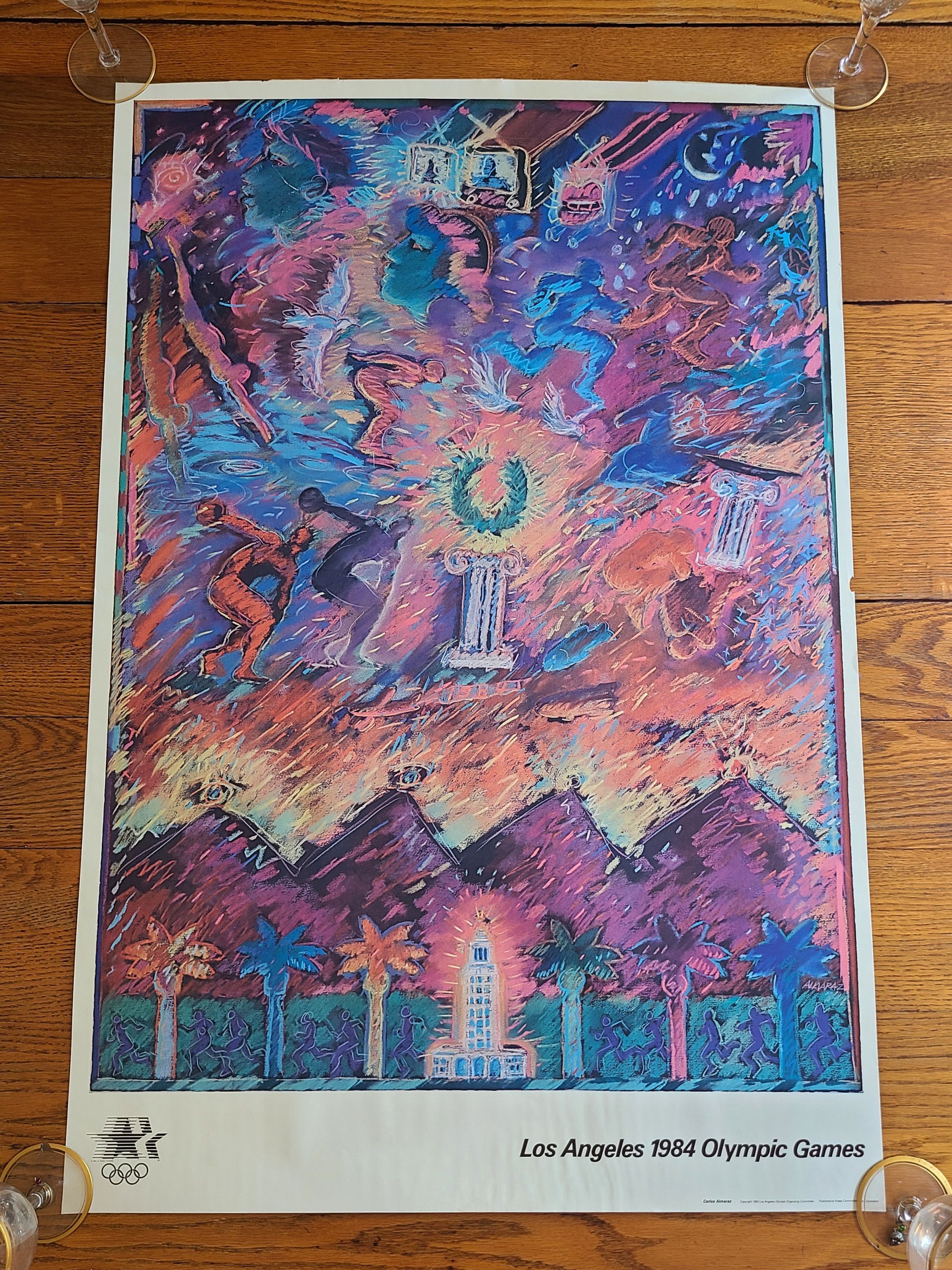 USA Olympics × Vintage Los Angeles 1984 Olympic Games Poster Carlos Almaraz Chicano Size ONE SIZE - 1 Thumbnail