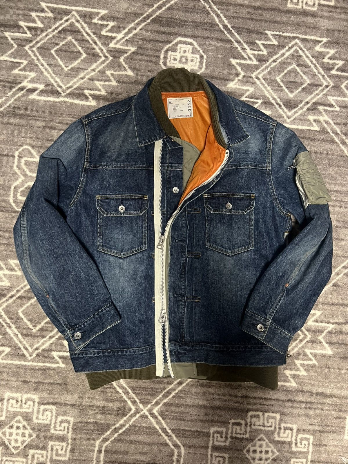 Sacai Sacai Denim x Nylon Twill Jacket | Grailed