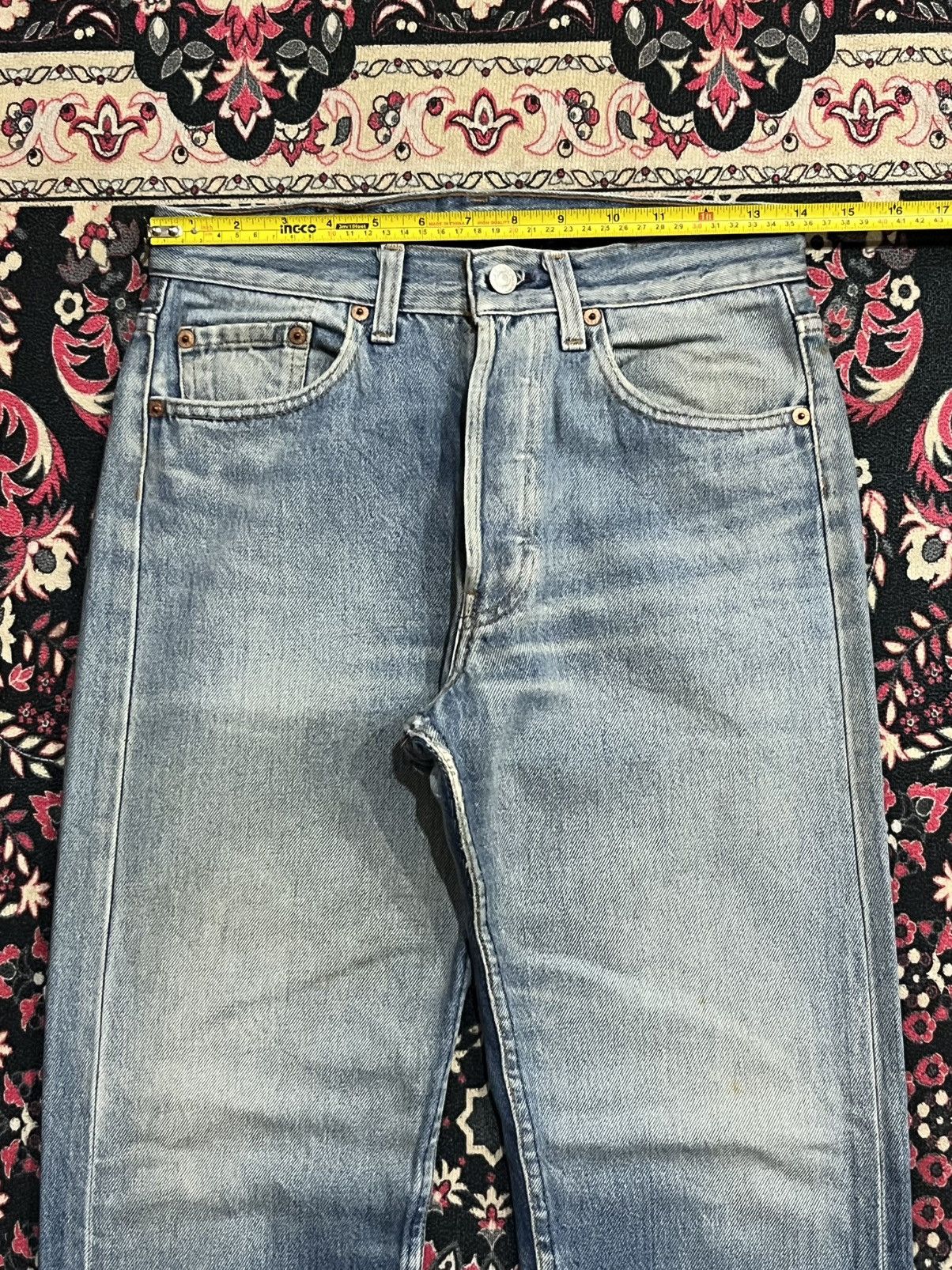 Levi's Vintage 80s Levi’s 501xx Made in Usa Blue Washed Jeans Size US 29 - 15 Thumbnail