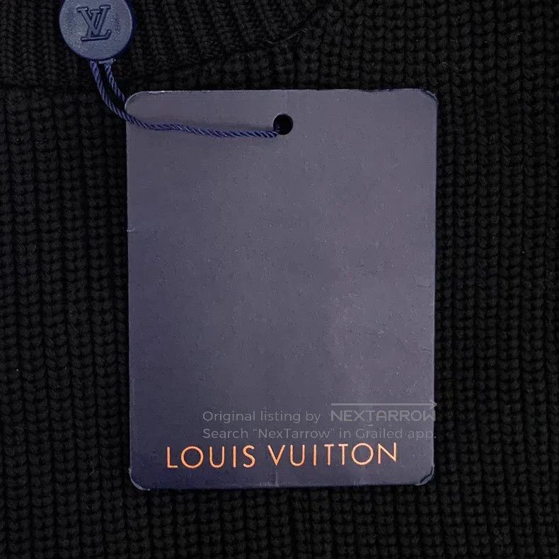 Louis Vuitton Louis Vuitton Black logo presbyopic leather cotton crewnec Size US M / EU 48-50 / 2 - 6 Thumbnail