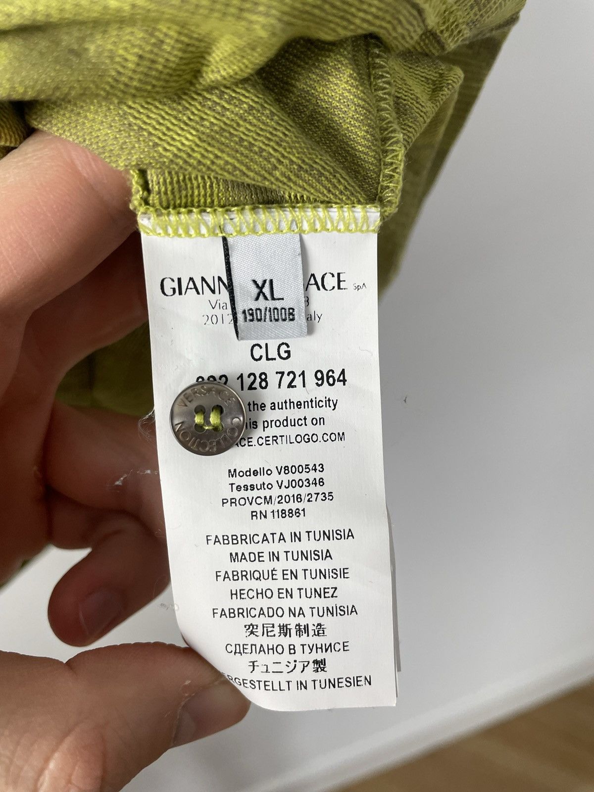 Versace Versace Collection Polo Tee Sleeve Logo Luxury Designer Hype Size US XL / EU 56 / 4 - 4 Thumbnail