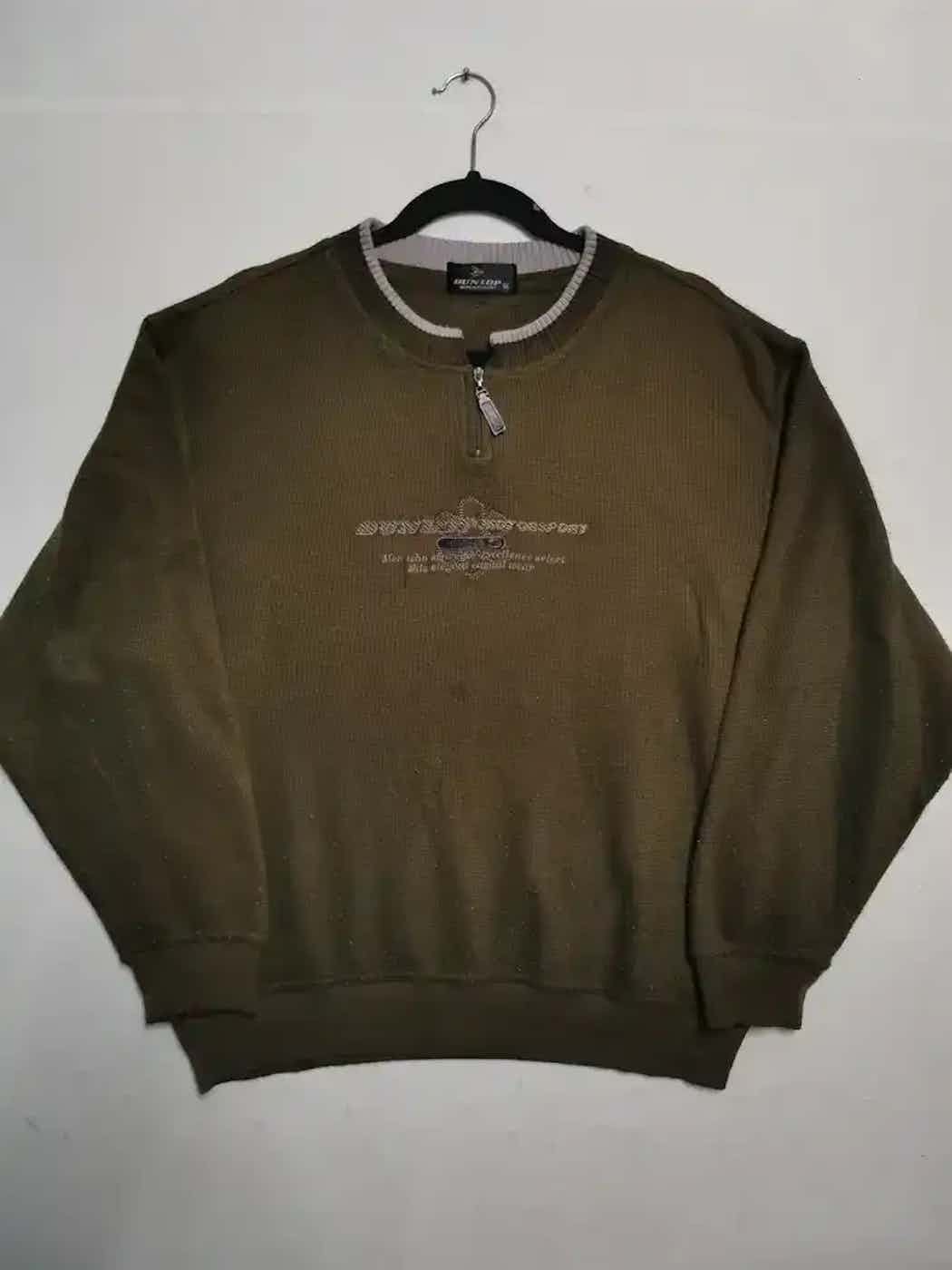 Dunlop Vintage Dunlop Motorsport Big Logo Sweatshirt Size US M / EU 48-50 / 2 - 1 Thumbnail