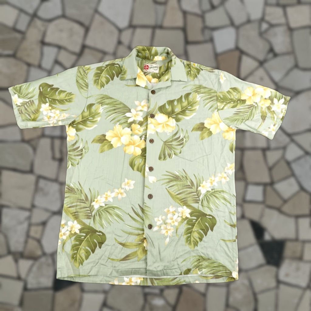 Hilo Hattie VINTAGE Hilo Hattie Shirt Mens Small Short Sleeve Tropical Hawaiian Casual Button-Up Green Floral 90s Mens Size US S / EU 44-46 / 1 - 1 Thumbnail