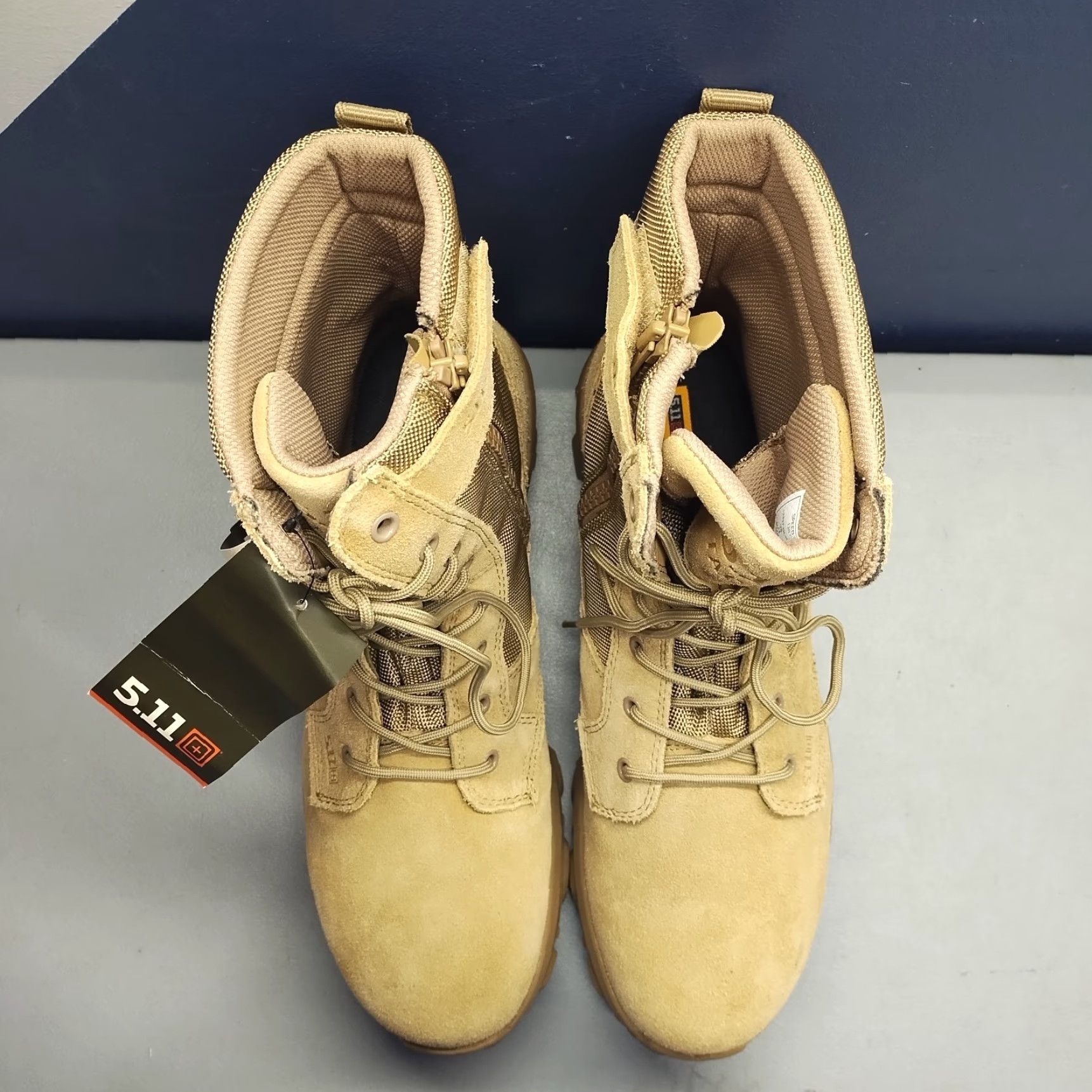 Vintage 5.11 Tactical Speed 3.0 Boots Mens 14 Coyote Brown Lace Up Slip Resistant Mid-Calf Size US 13 / EU 46 - 6 Thumbnail