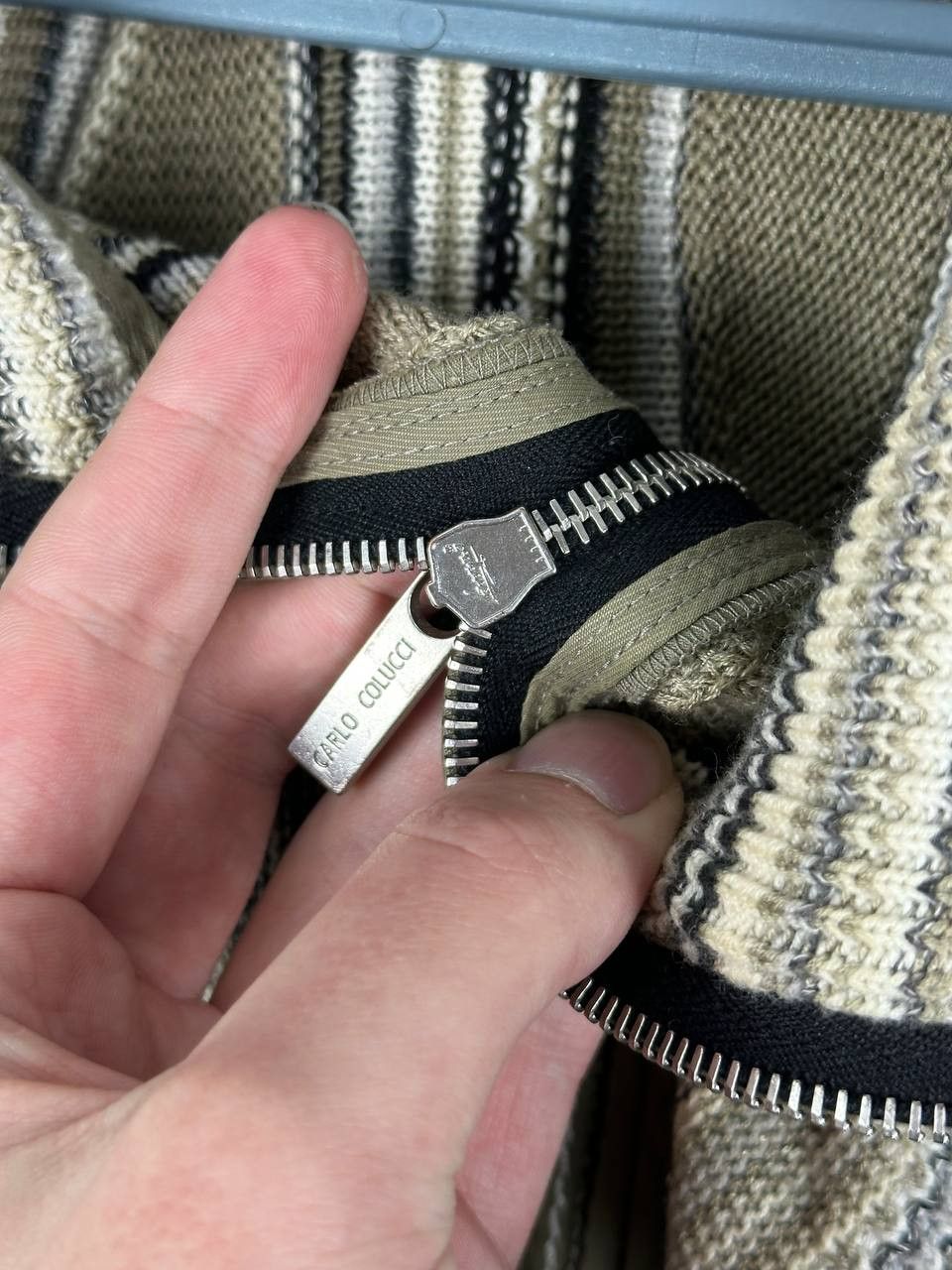 Carlo Colucci Rare Luxury Sweater Carlo Colluci Chunky Metal Sweater Size US L / EU 52-54 / 3 - 13 Thumbnail