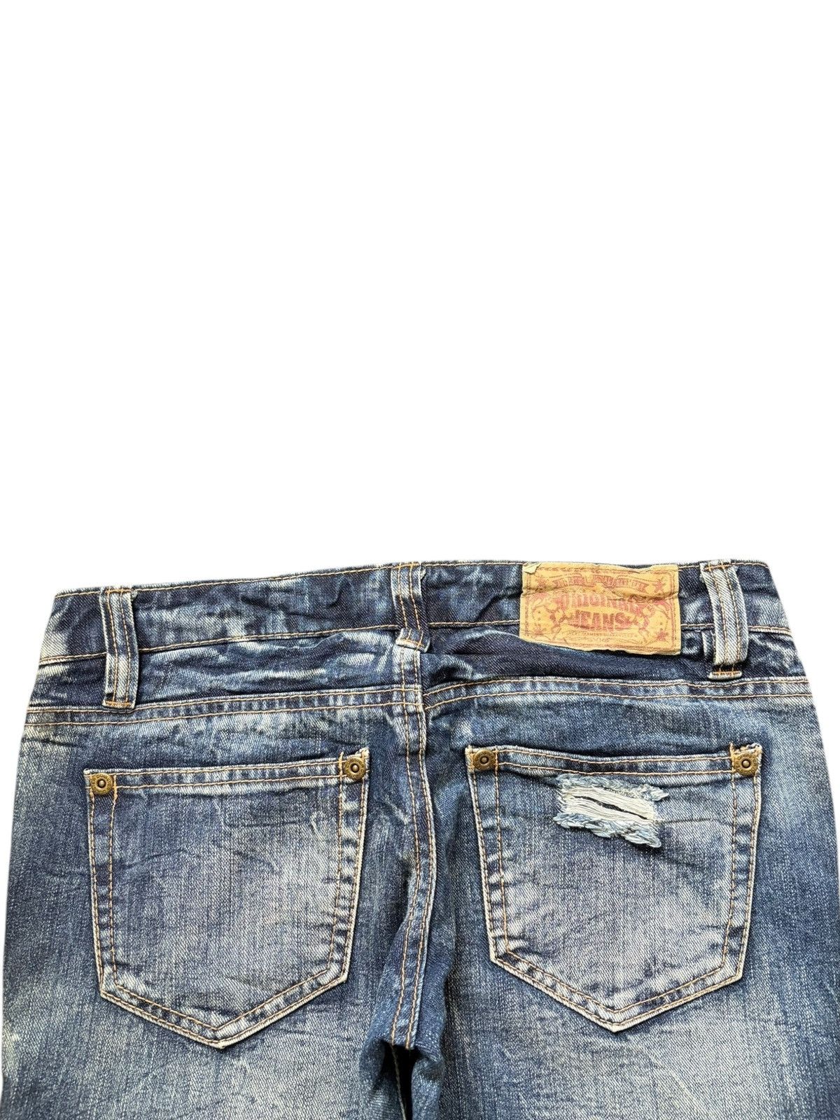 Hysteric Glamour Vintage Japanese Brand Distress Low Rise Flare Jeans Size 30" / US 8 / IT 44 - 4 Thumbnail